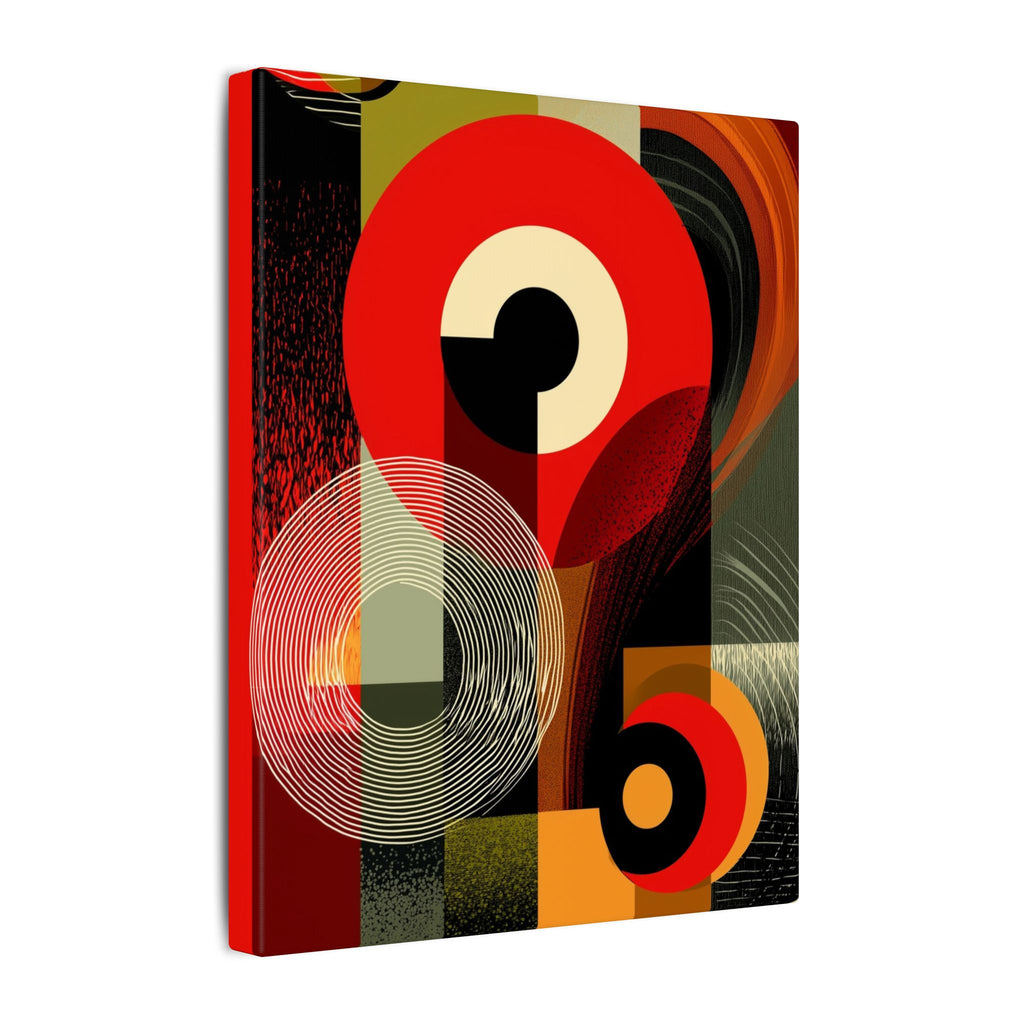 Geometric Convergence: Mid-Century Modern Abstract, Constructivist Design Principles, Bold Chromatic Composition   |   Custom Orders