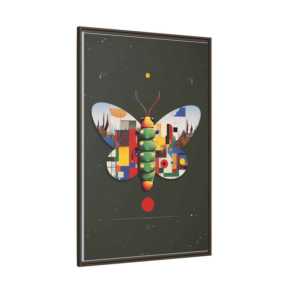 Geometric Butterfly Framed Print : Digital Cubist Interpretation, Modernist Entomological Design   |  Personalized & Custom Orders Available