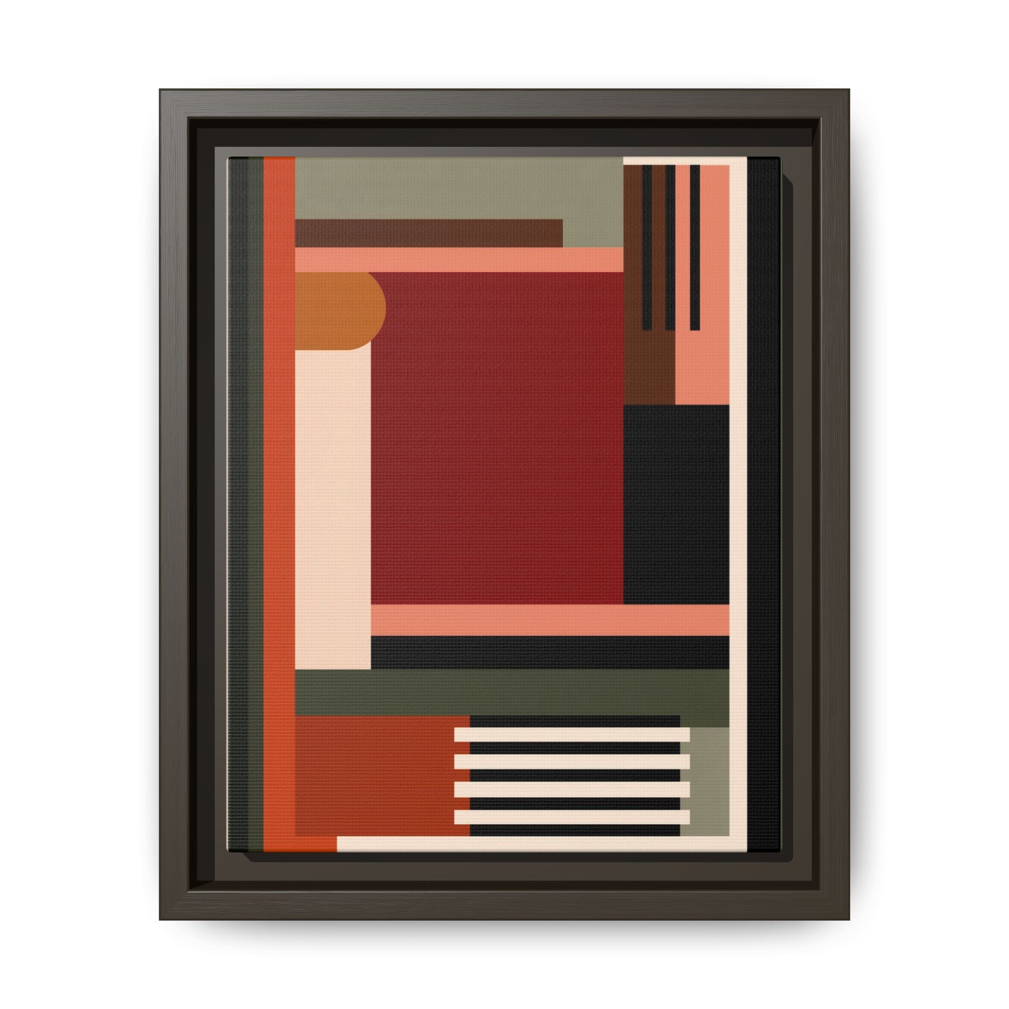 Architectural Geometries: Modern Abstract Composition, Bauhaus-Inspired Design, Geometric Color Blocking   |   Custom Orders Accepted