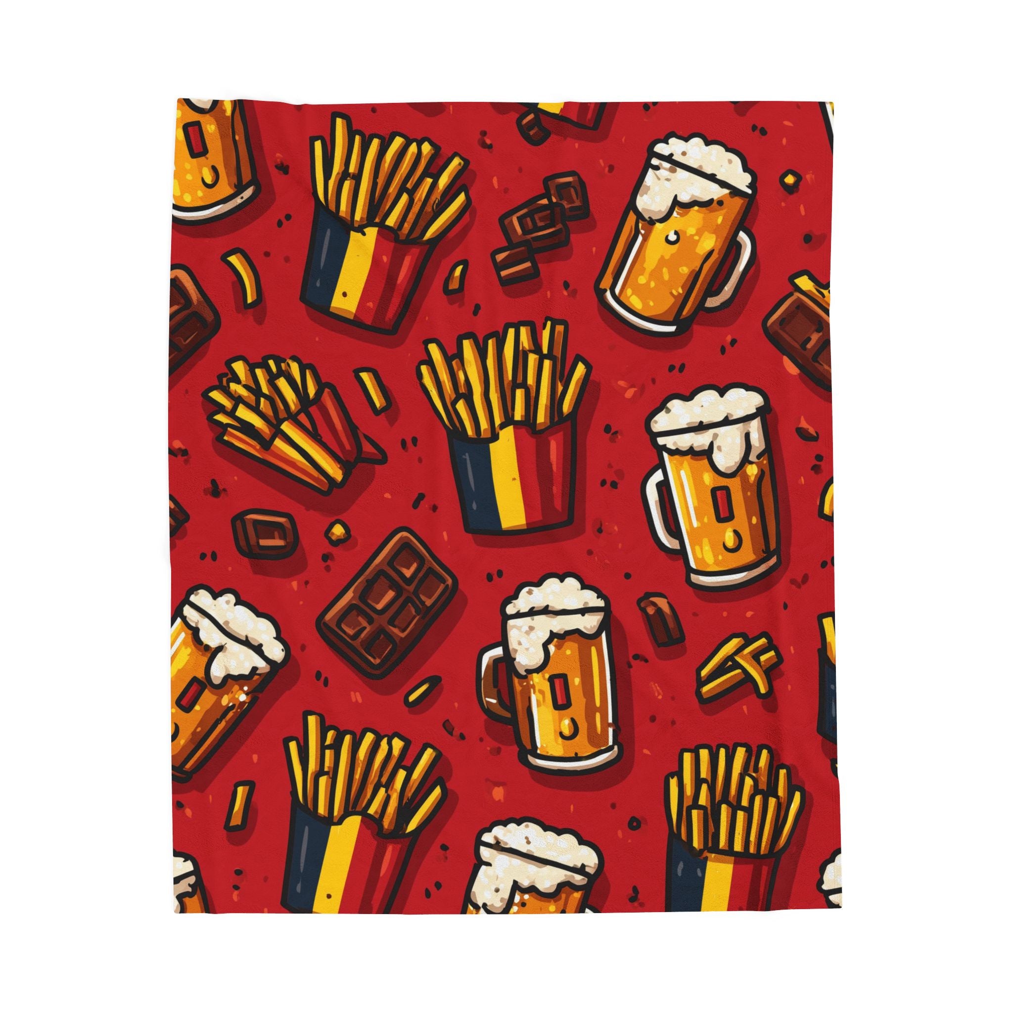 Belgian Delights: Culinary Icons Collage, Pop Art Celebration   |   Custom Orders Accepted