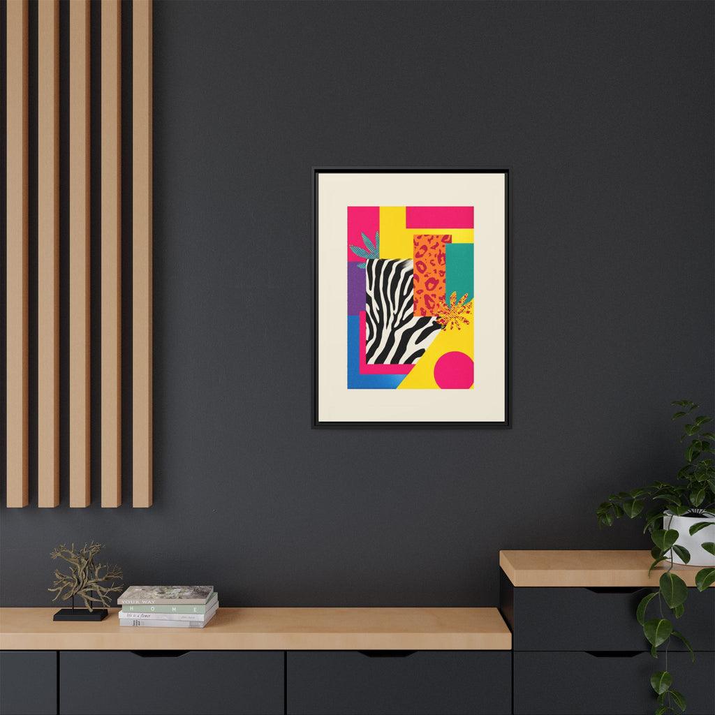 Zebra Stripes & Leopard Spots: 80s Pop Art Design, Memphis Style Graphic, Geometric Color Block Pattern   |   Custom Orders Accepted