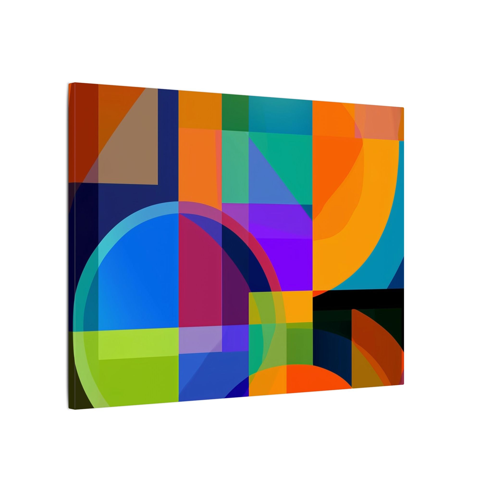 Geometric Intersections: Cubist Color Dynamics, Abstract Constructivist Design, Layered Chromatic Composition   |   Custom Orders Accepted