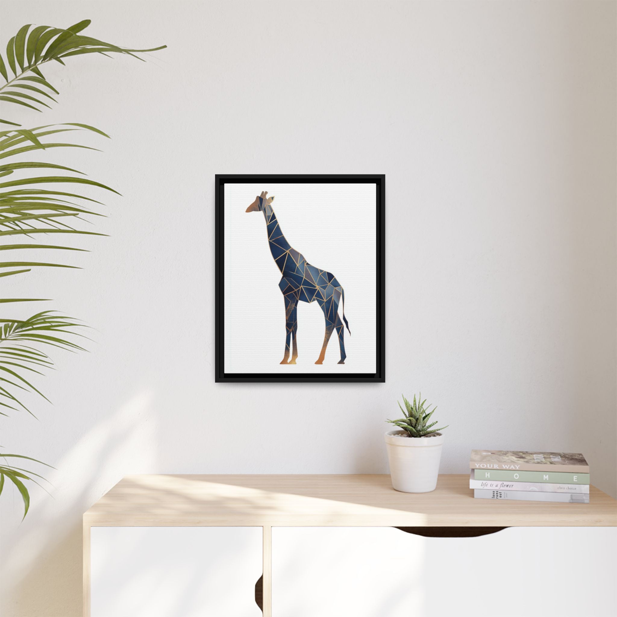 Geometric Giraffe: Modern Wildlife Art, Angular Minimalist Design   |  Personalized & Custom Orders Available