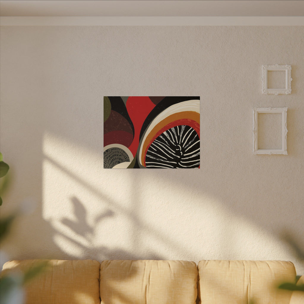 Harmonic Convergence: Organic Geometry, Mid-Century Modern Abstract, Earthy Palette Composition   |   Custom Orders Accepted