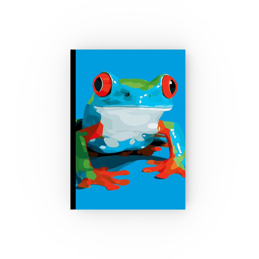 Personalized Frog Journal: Geometric Tree Frog Portrait, Pop Art Nature Study Personalized Journal   |