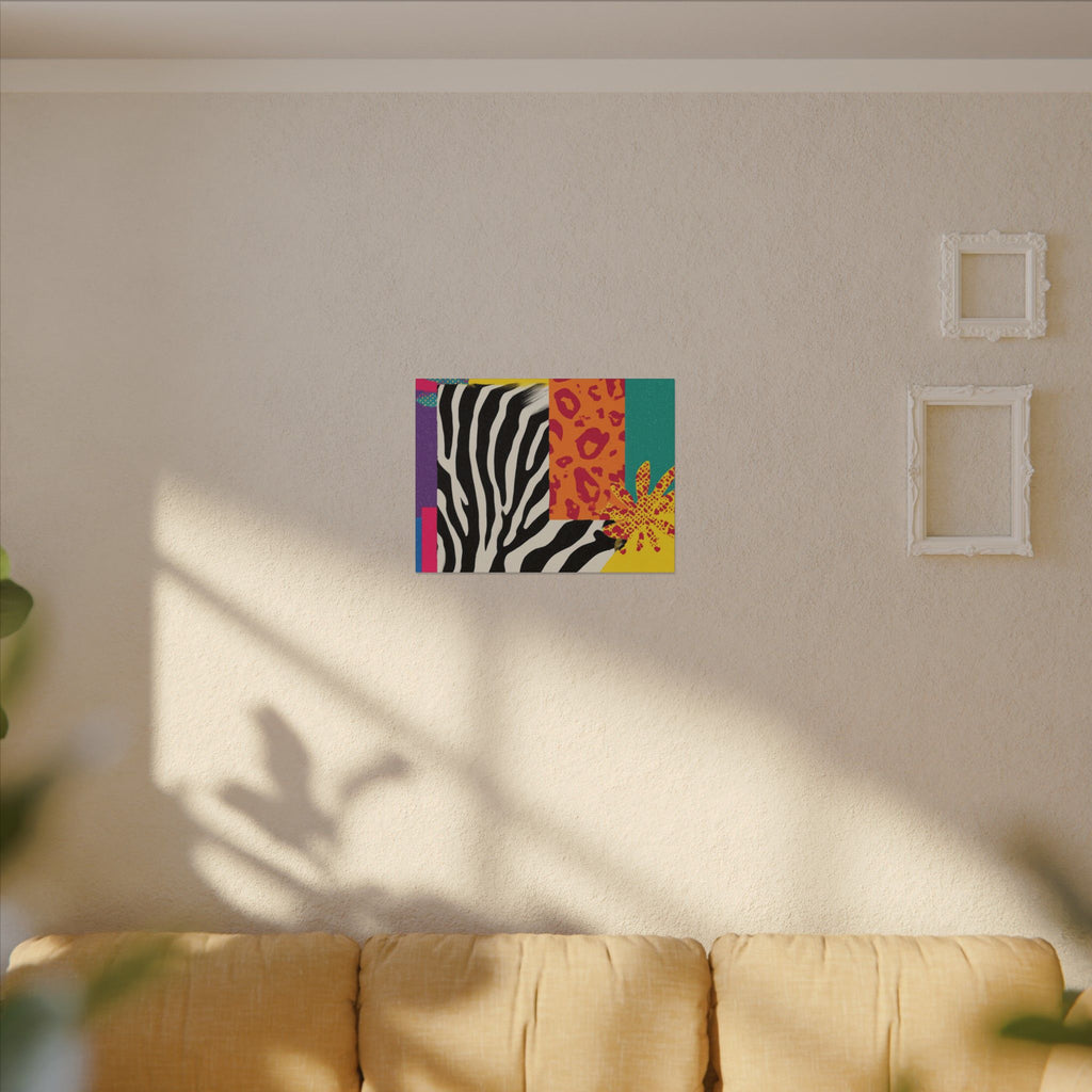 Copy of Pop Geometry: Zebra Leopard Fusion, Geometric Color Block, Modern Abstract Design   |   Custom Orders Accepted