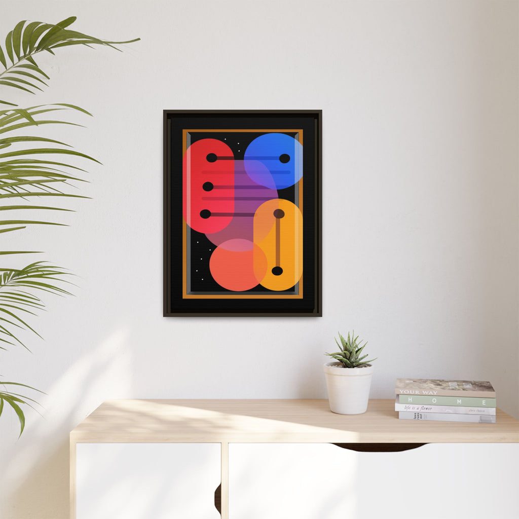 Celestial Geometry: Organic Shapes in Motion, Digital Abstract Composition, Vibrant Color Intersections   |   Custom Orders Accepted