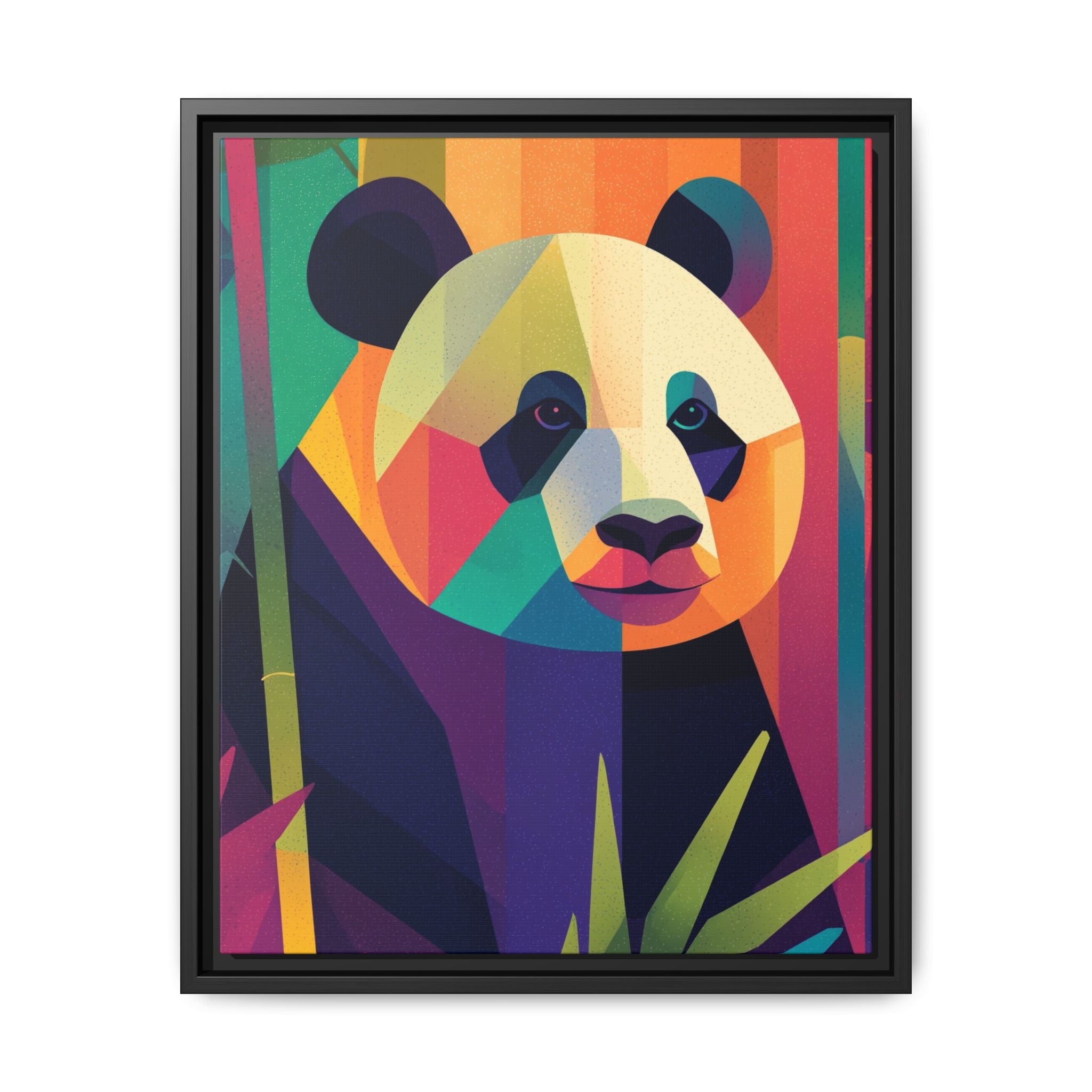 Geometric Panda Framed Print : Kaleidoscope Panda, Digital Art Illustration   |  Personalized & Custom Orders Available