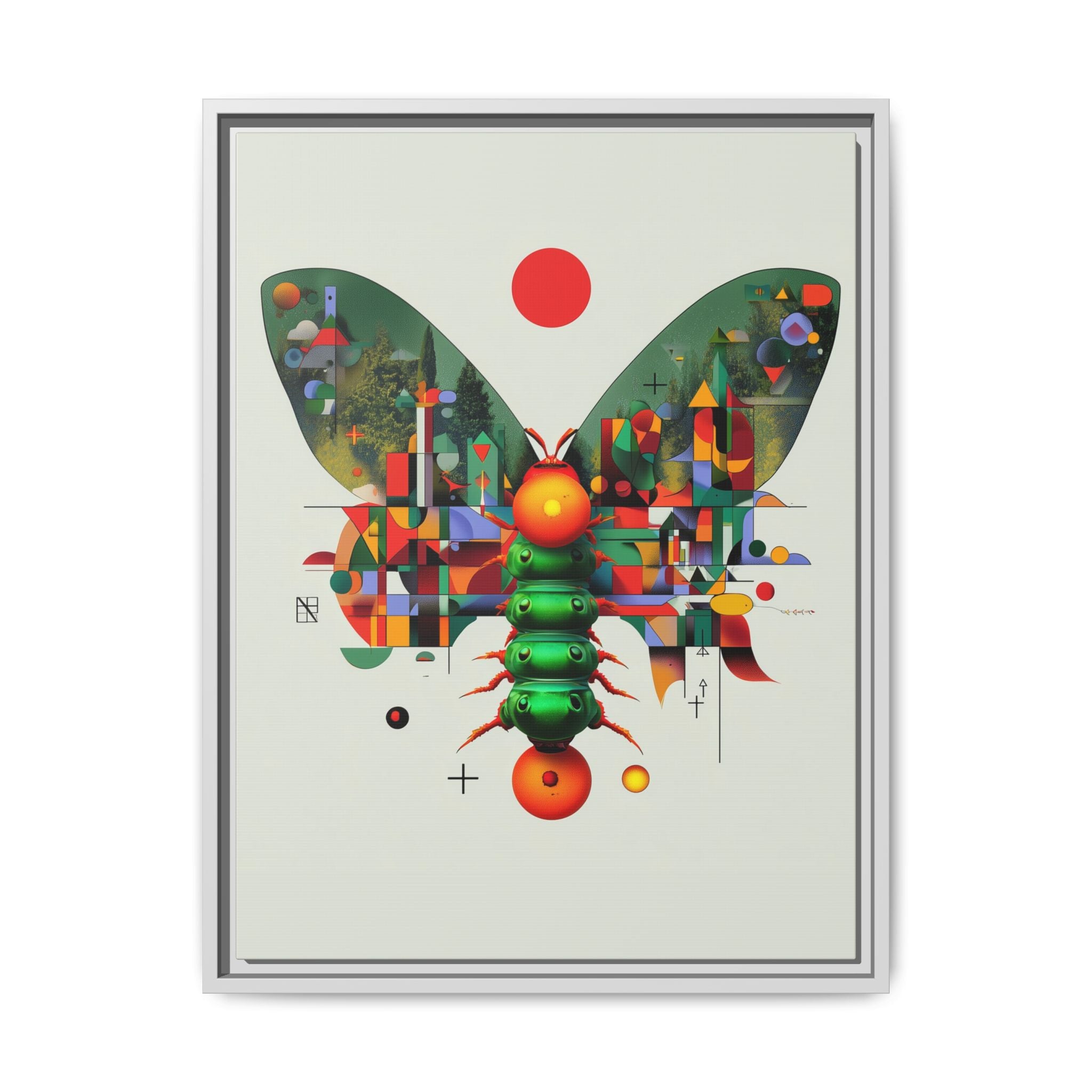Metamorphic Geometry: Digital Butterfly Architecture, Cubist Nature Transformation   |    Custom Orders Available