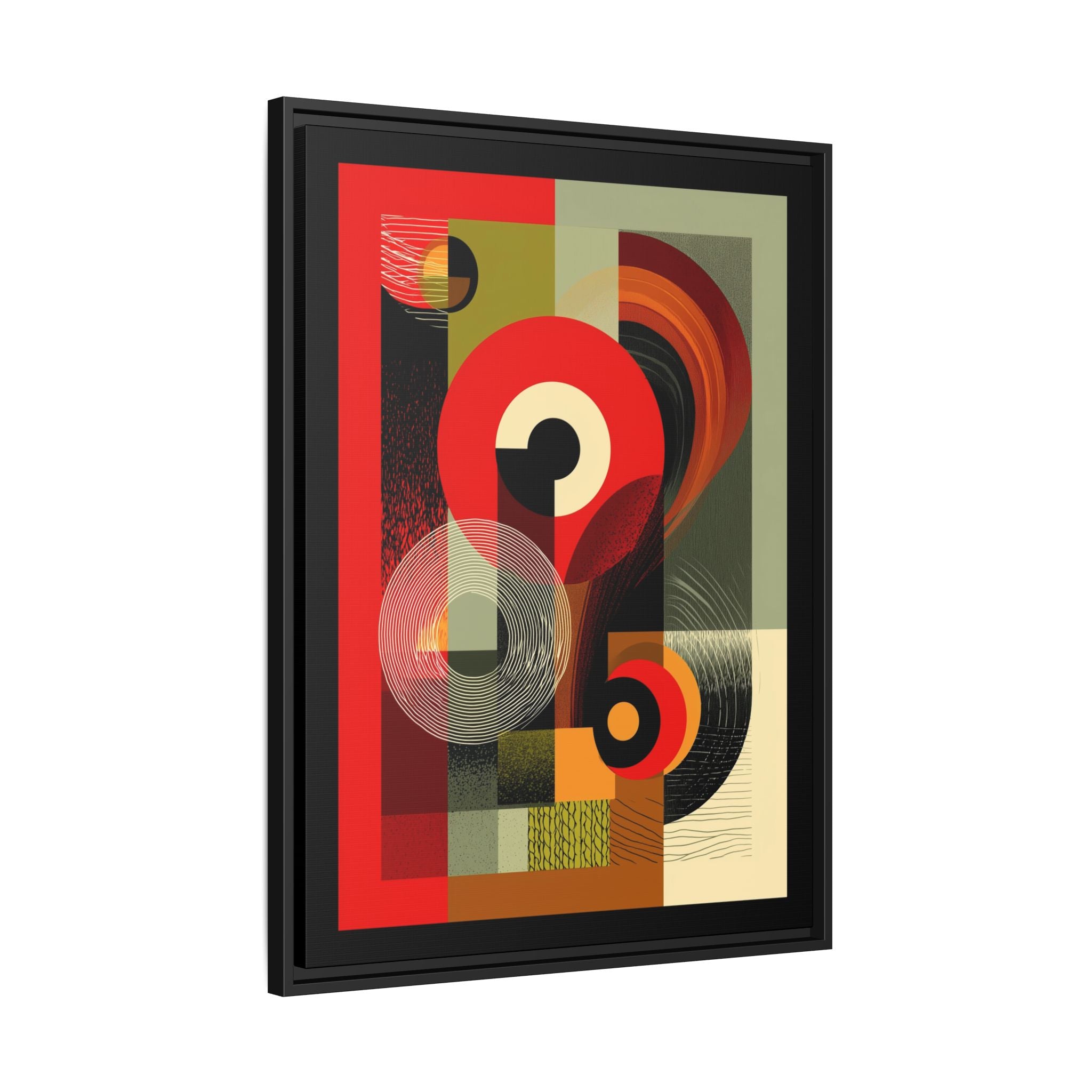 Chromatic Geometrics: Abstract Constructivist Composition, Modernist Color Blocking, Layered Circular Forms   |   Custom Orders Accepted