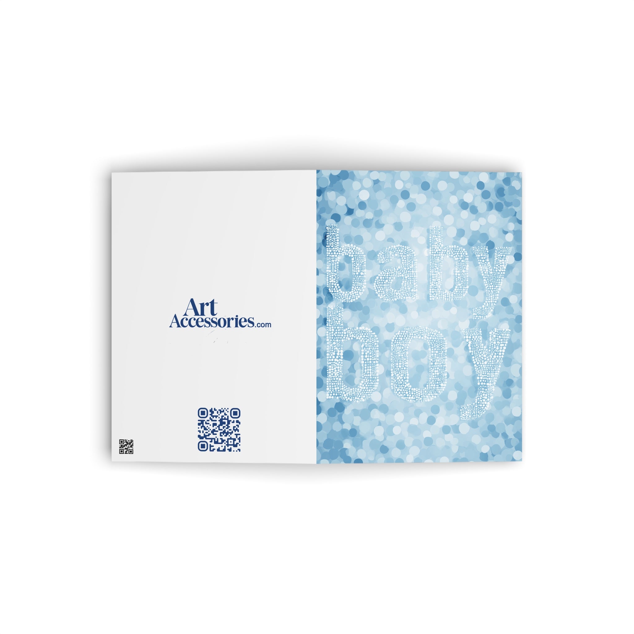 Glimmering Baby Boy Greeting Card — Gender Reveal Invite