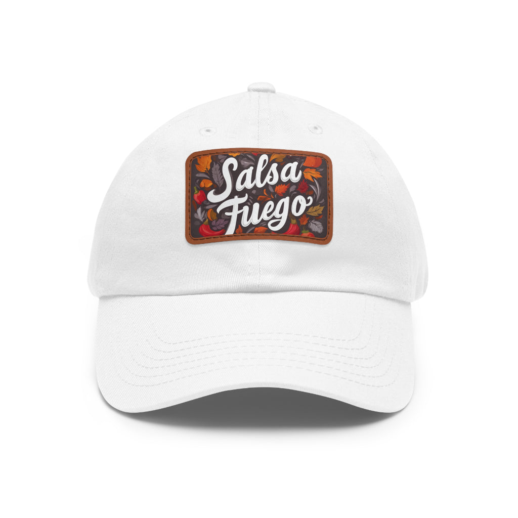 Salsa Fuego Floral Dad Hat with Leather Patch (Rectangle)