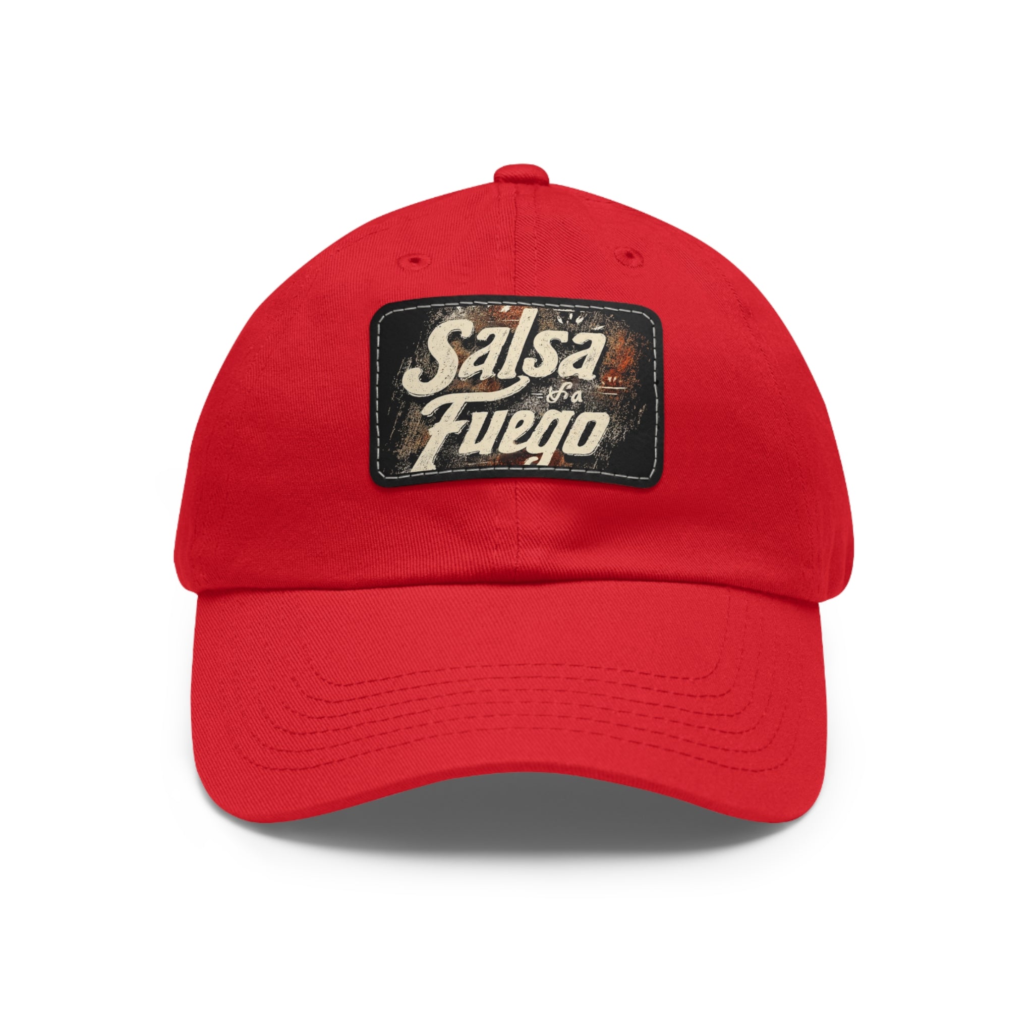 Salsa Fuego Dad Hat with Leather Patch (Rectangle)