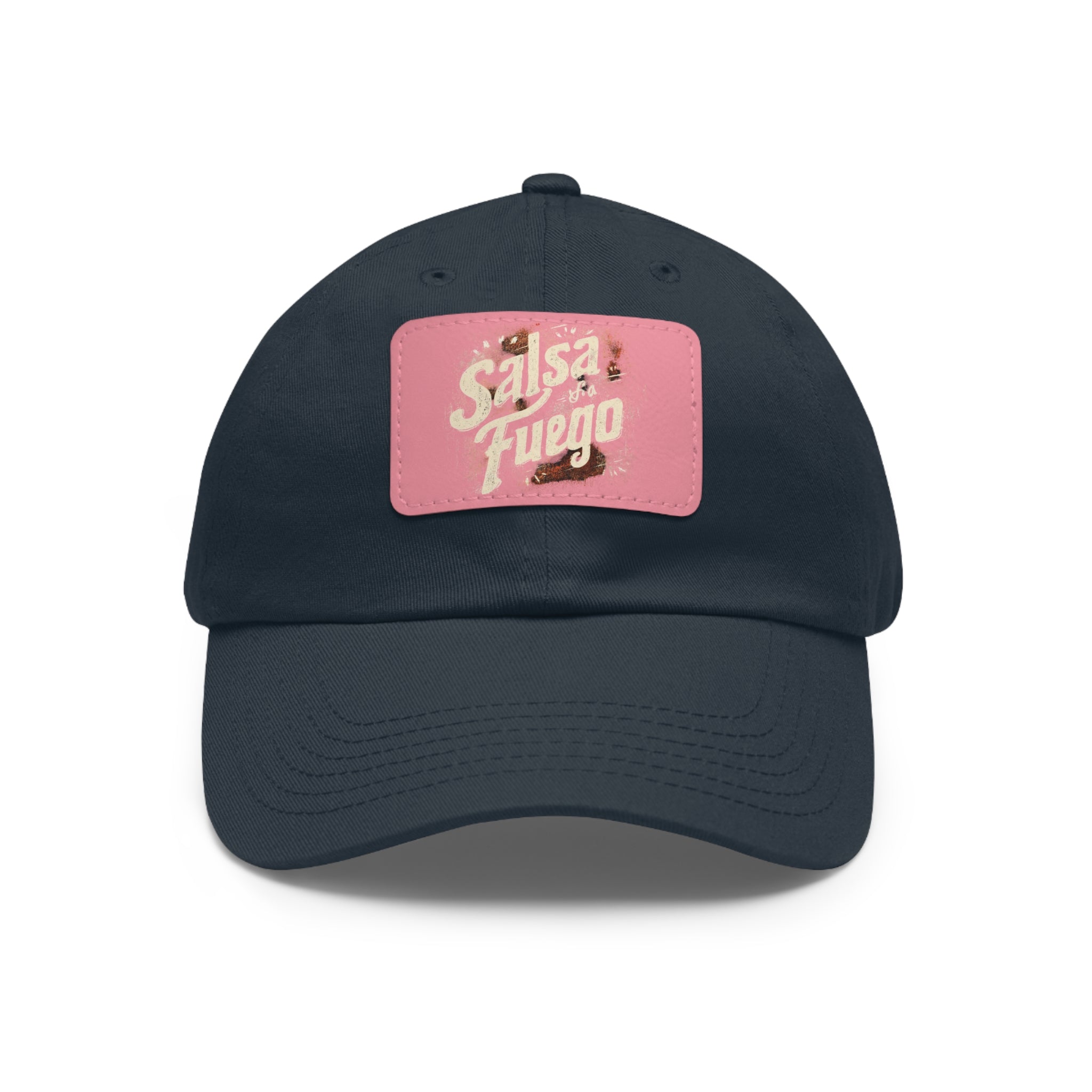 Salsa Fuego Dad Hat with Leather Patch (Rectangle)