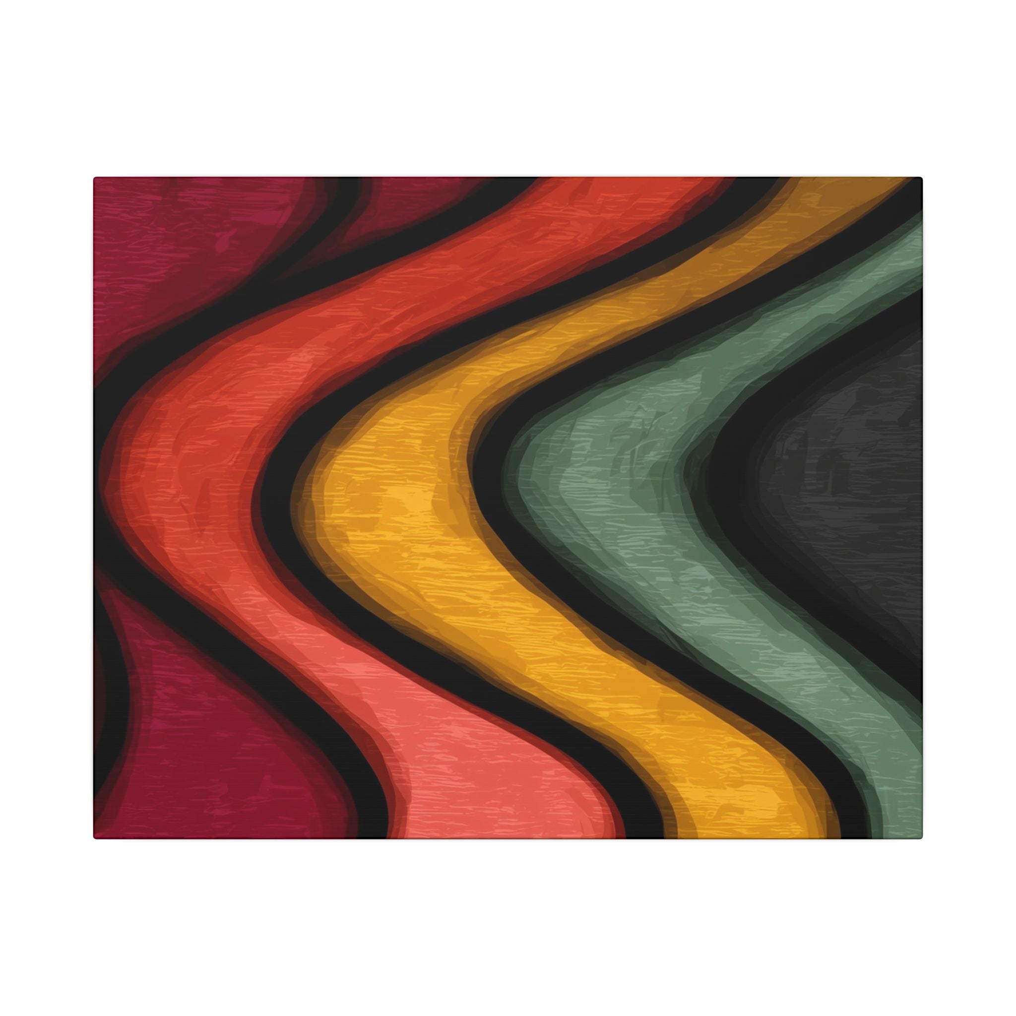 Autumnal Waves: Sinuous Organic Abstractions, Warm Color Landscape, Rhythmic Painterly Flow   |   Custom Orders Accepted