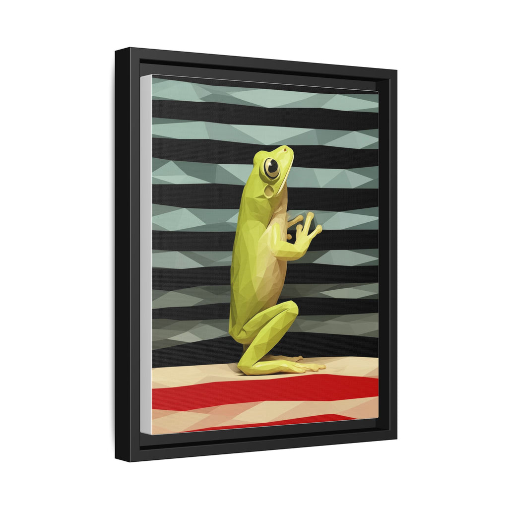 Geometric Frog Ascendant: Low-Poly Digital Amphibian, Architectural Nature Art   |    Custom Orders Available