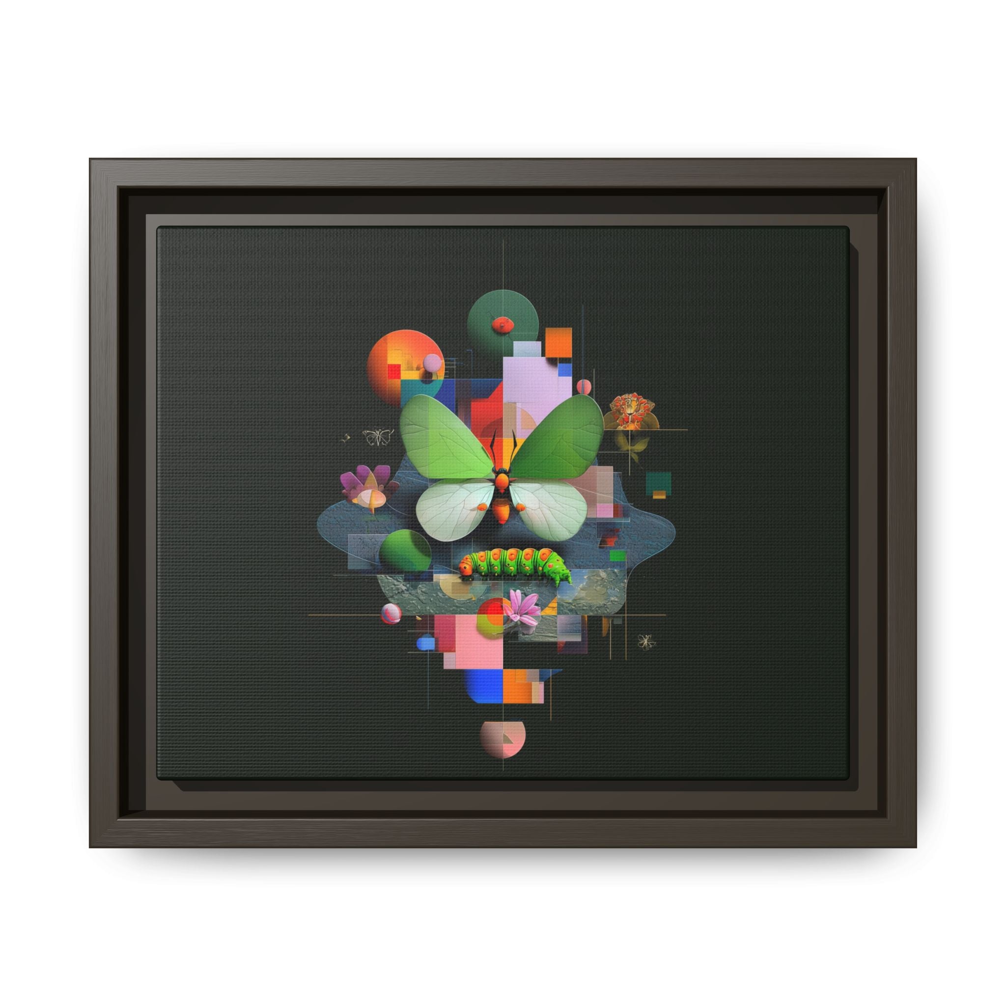 Geometric Metamorphosis: Abstract Nature Composition, Digital Cubist Butterfly Art   |    Custom Orders Available