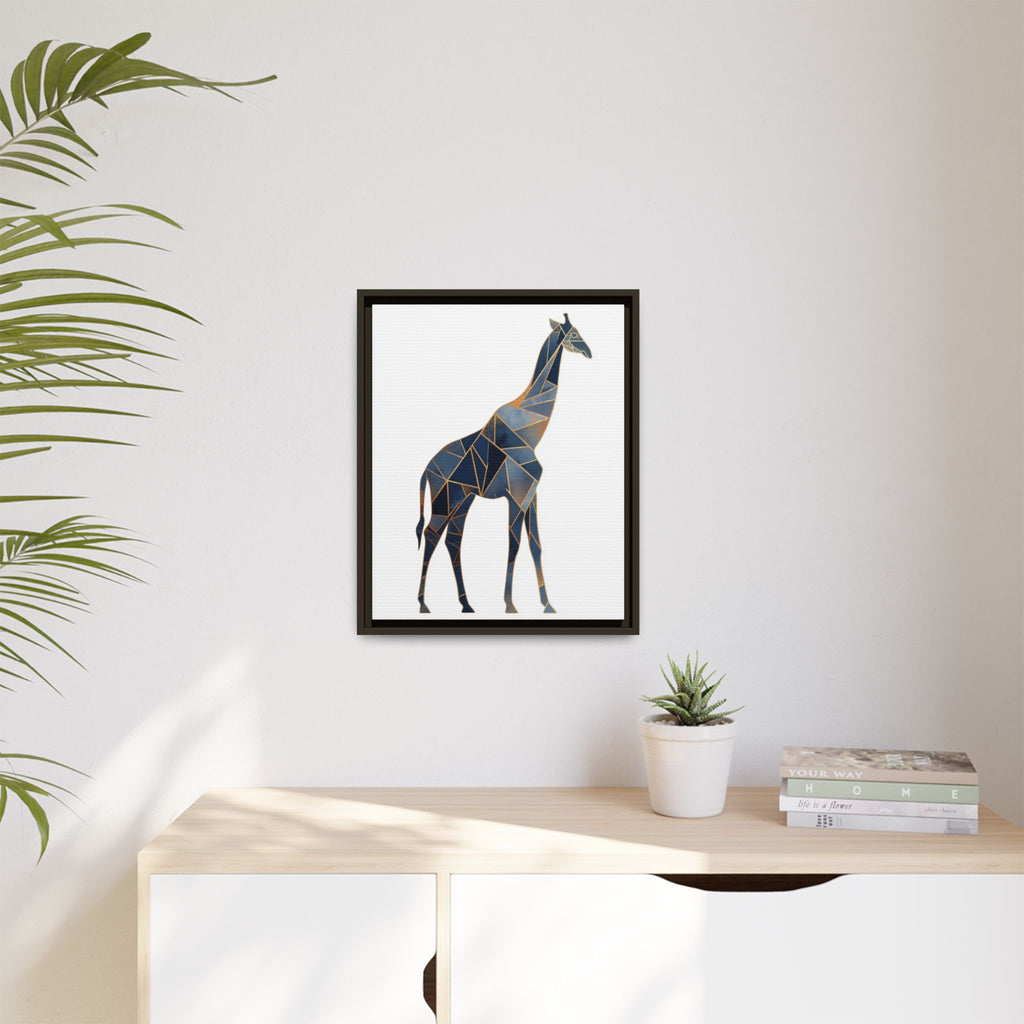 Geometric Giraffe Framed Print : Polygonal Wildlife Art, Modern Mosaic Design   |  Personalized & Custom Orders Available
