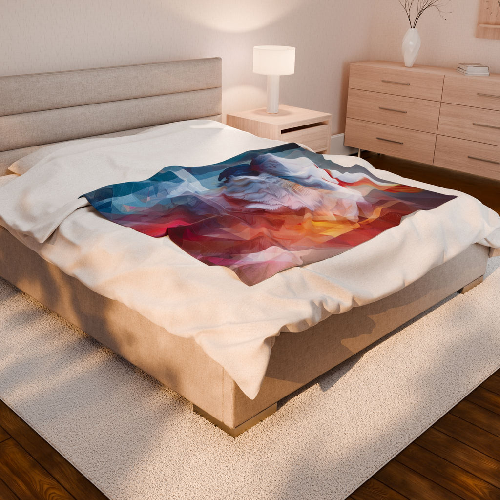 Prismatic Cockatoo Quilt Cover, Doona Cover, Duvet : Geometric Digital Wildlife,  Deconstruction Art   |    Custom Orders Available