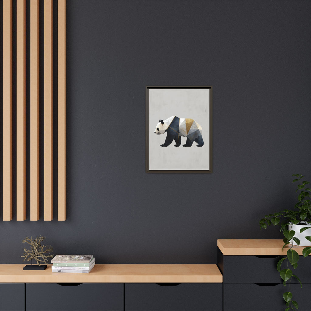 Geometric Panda: Cubist Animal Portrait, Modern Minimalist Art Style   |  Personalized & Custom Orders Available
