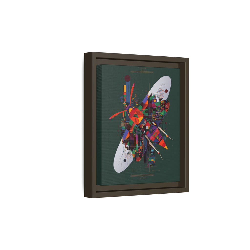 Geometric Metamorphosis Framed Print: Urban Nature Mosaic, Abstract Butterfly Fragments   |  Personalized & Custom Orders Available
