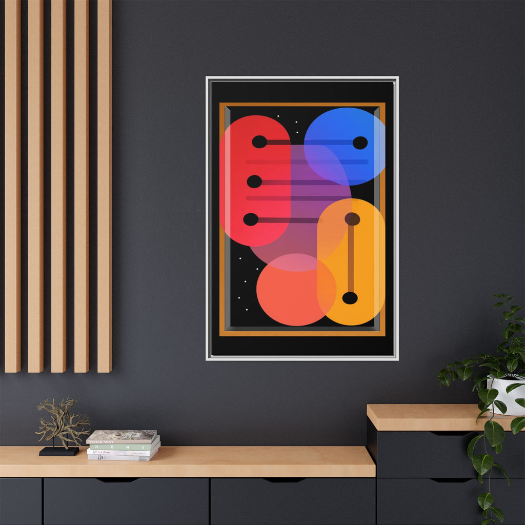 Celestial Geometry: Organic Shapes in Motion, Digital Abstract Composition, Vibrant Color Intersections   |   Custom Orders Accepted