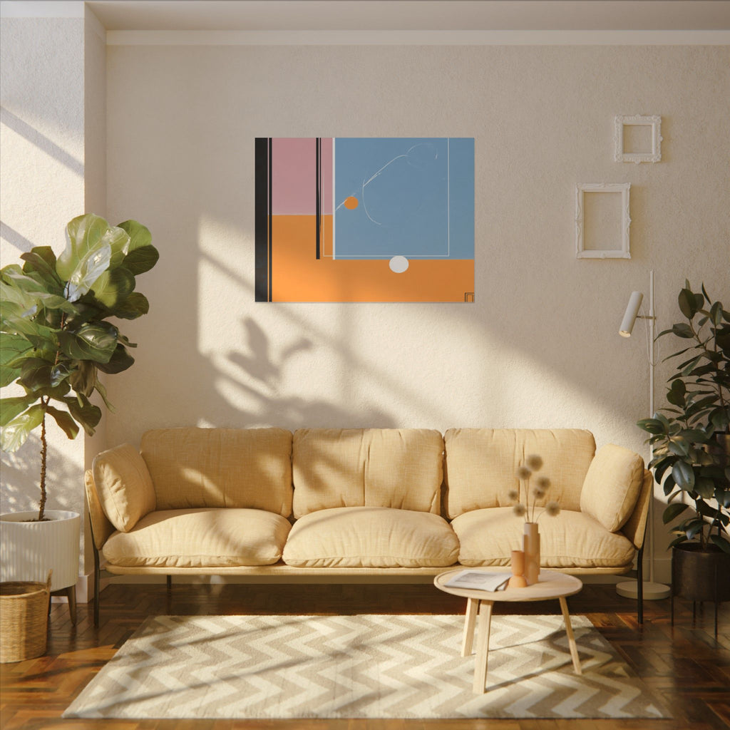 Geometric Harmony: Abstract Minimalist Composition, Modernist Color Fields, Constructivist Design Principles   |   Custom Orders Accepted
