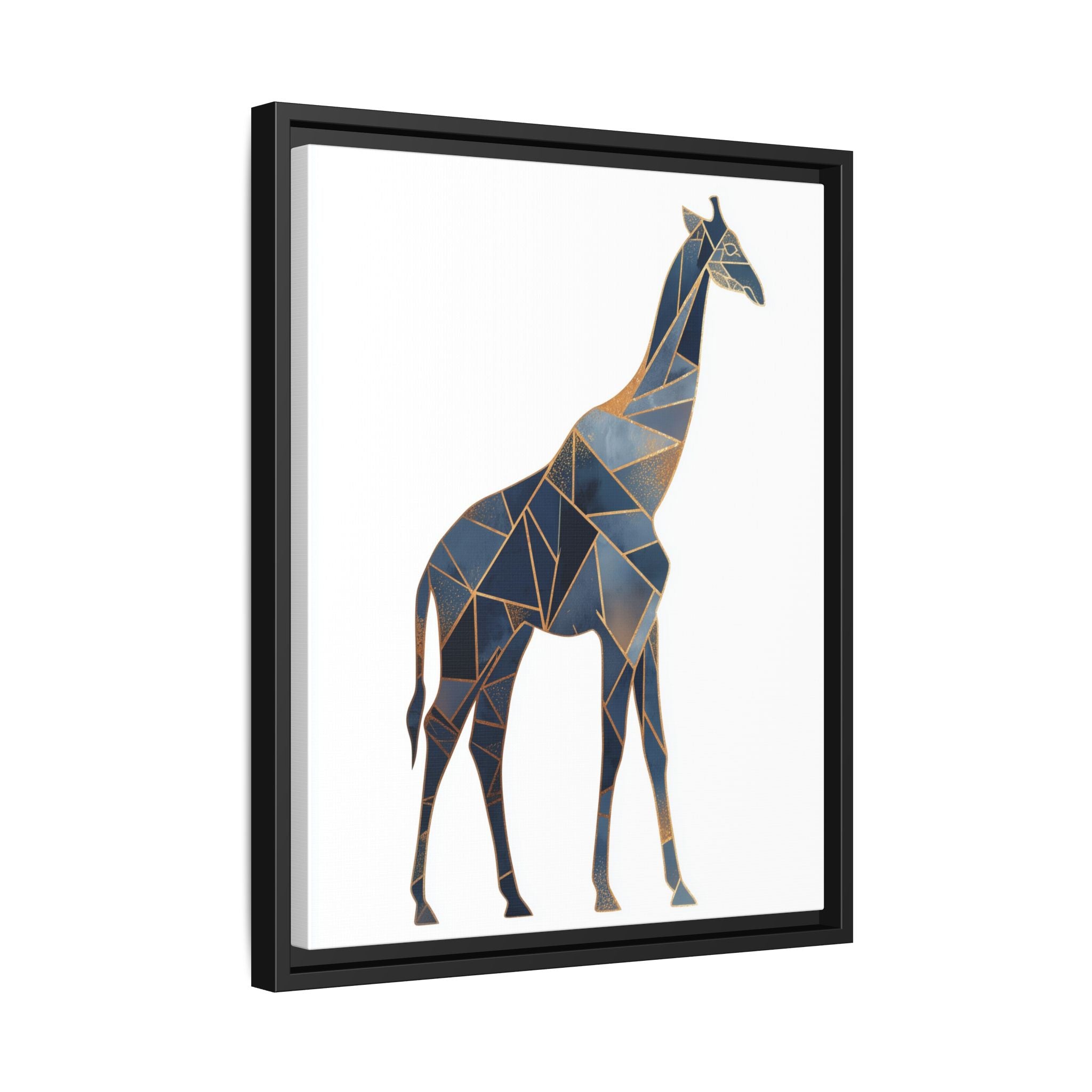 Geometric Giraffe Framed Print : Polygonal Wildlife Art, Modern Mosaic Design   |  Personalized & Custom Orders Available