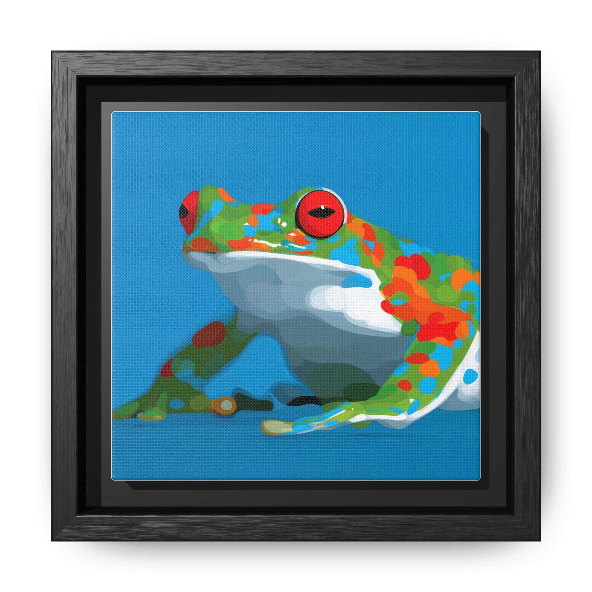 Mosaic Frog: Geometric Wildlife Art, Colorful Amphibian Print   |    Custom Orders Available