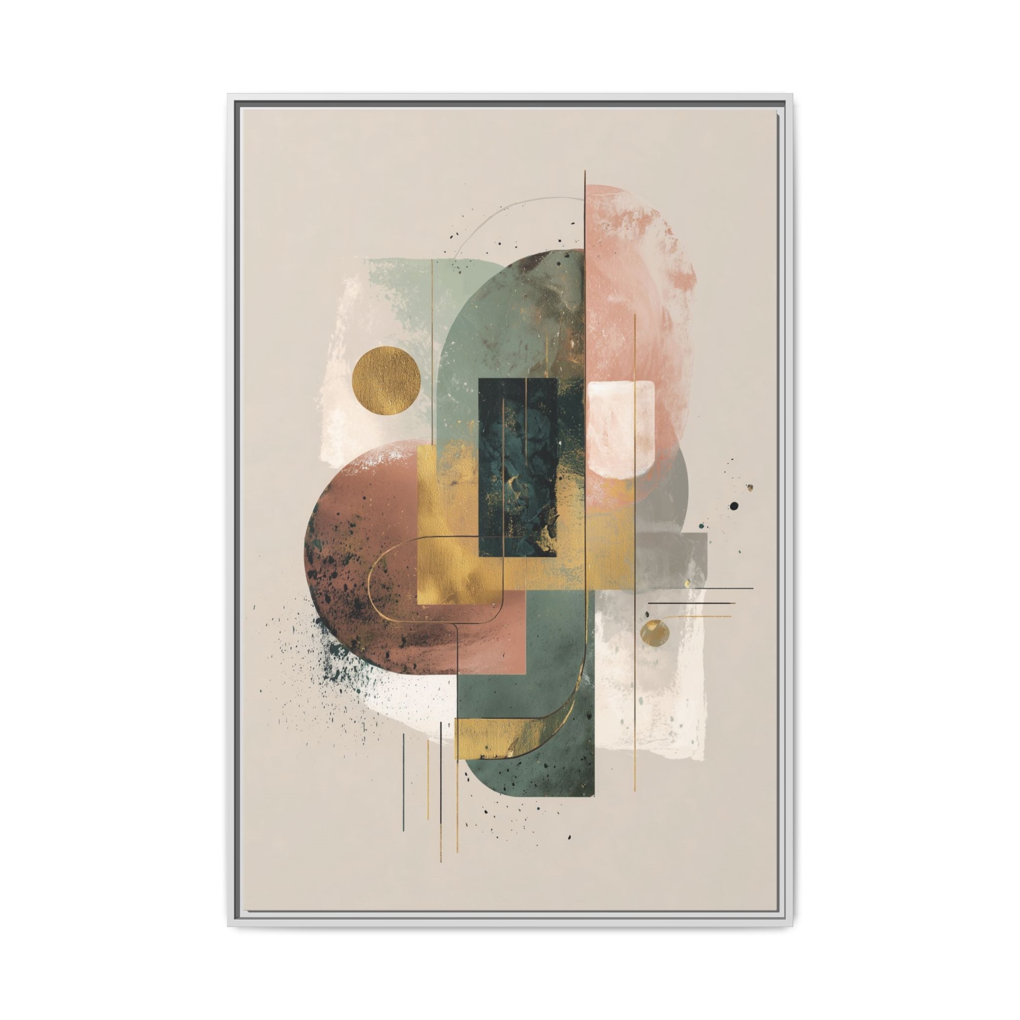 Organic Geometries: Fragmented Forms, Digital Abstract Composition, Layered Minimalist Art   |   Custom Orders Accepted