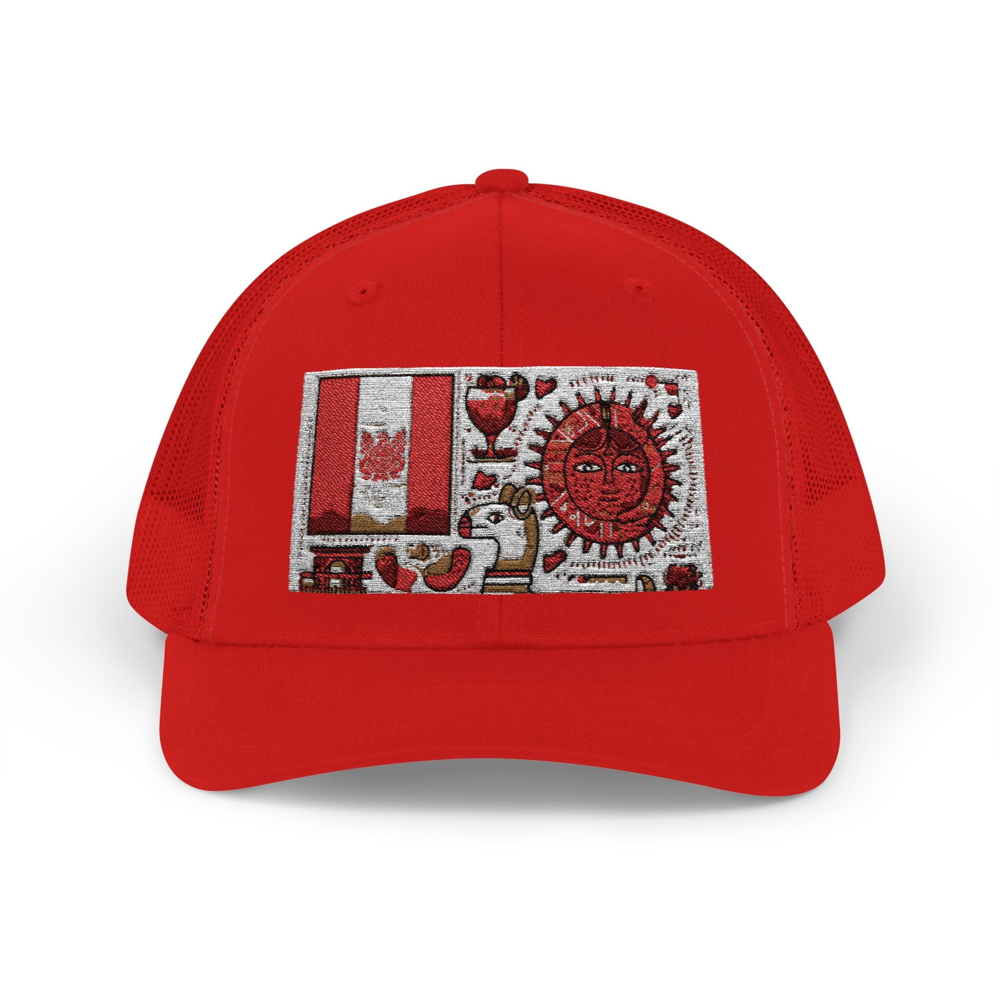 Peruvian Flag Snapback Trucker Cap, Patriotic Cap, Unique Gift for Him, Travel Accessory, Outdoor Summer Hat, Sports Headwear, Peru