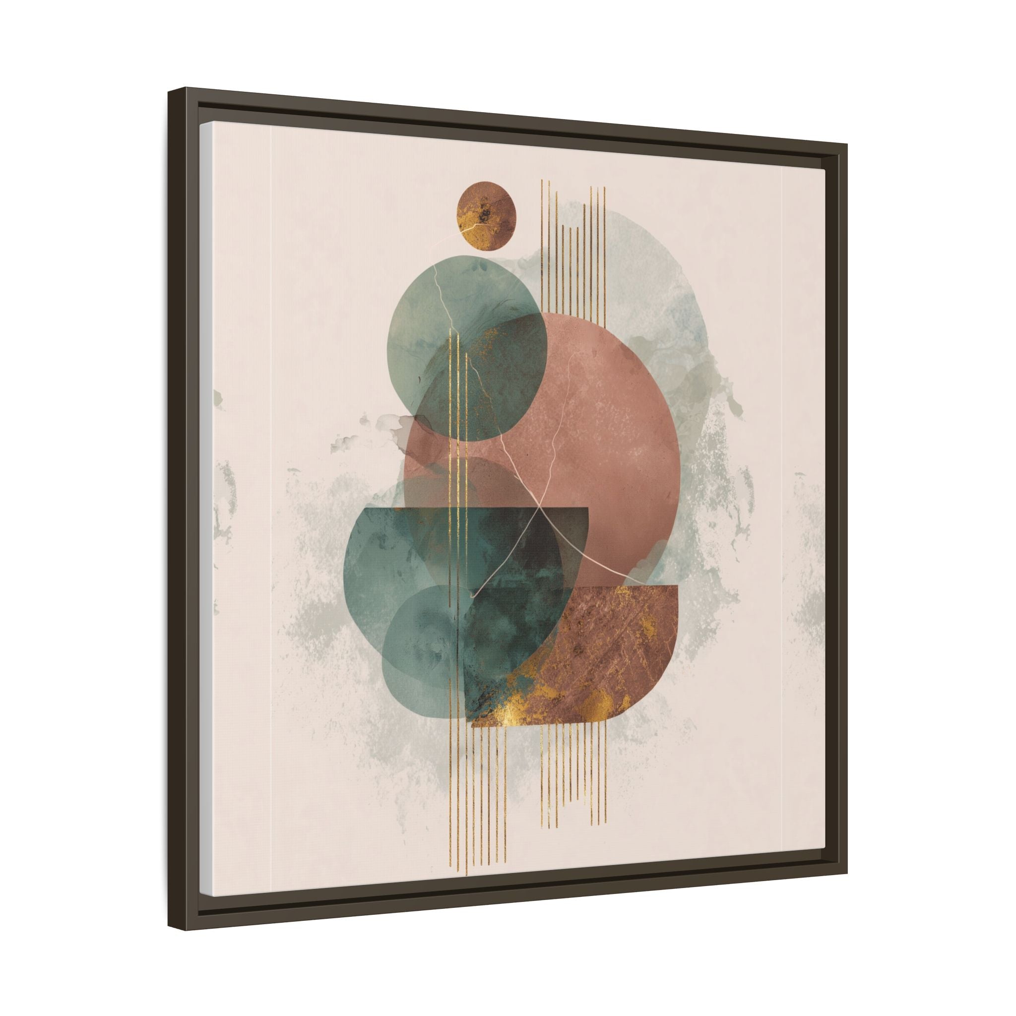 Translucent Geometries: Abstract Circles, Mid-Century Minimalism, Watercolor Layers   |   Custom Orders Accepted