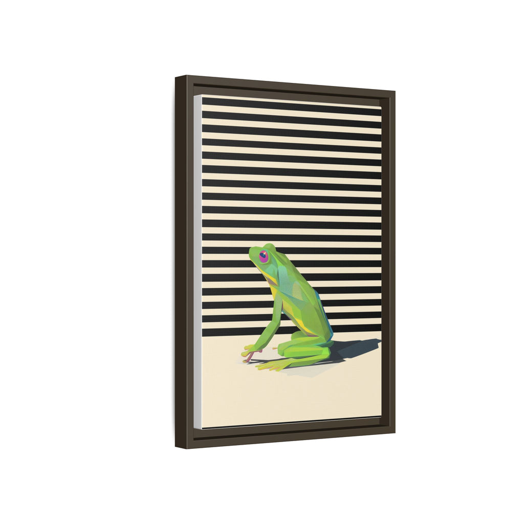 Geometric Frog Persona: Modern Wildlife Illustration, Vibrant Graphic Design   |  Personalized & Custom Orders Available