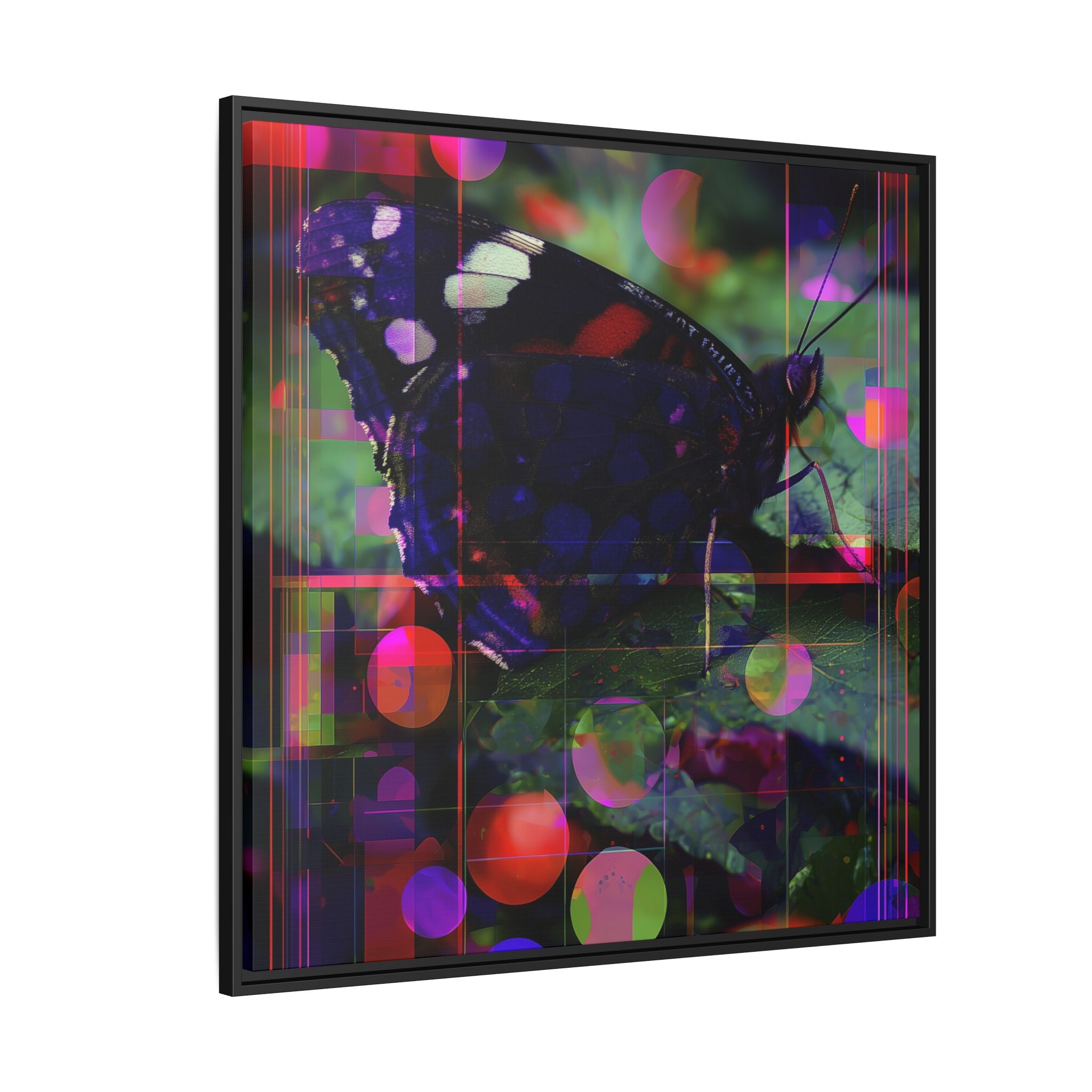 Metamorphic Glitch: Digital Nature Remix, Butterfly Geometric Distortion   |    Custom Orders Available