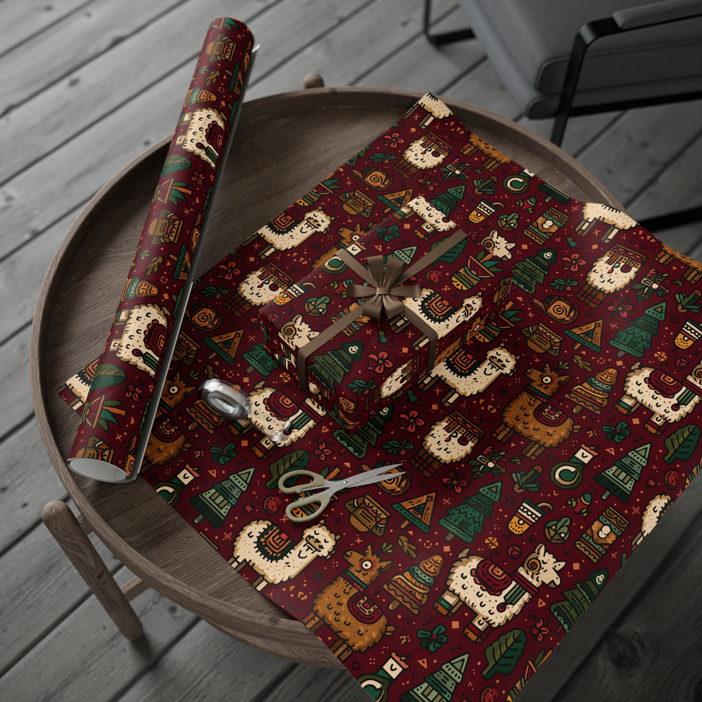 Wrapping Paper, Peruvian Style, Llamas & Alpacas, Inca Design, Gift Wrap, Holiday Gift Wrap, Party Supplies, Decorative Paper, Crafting