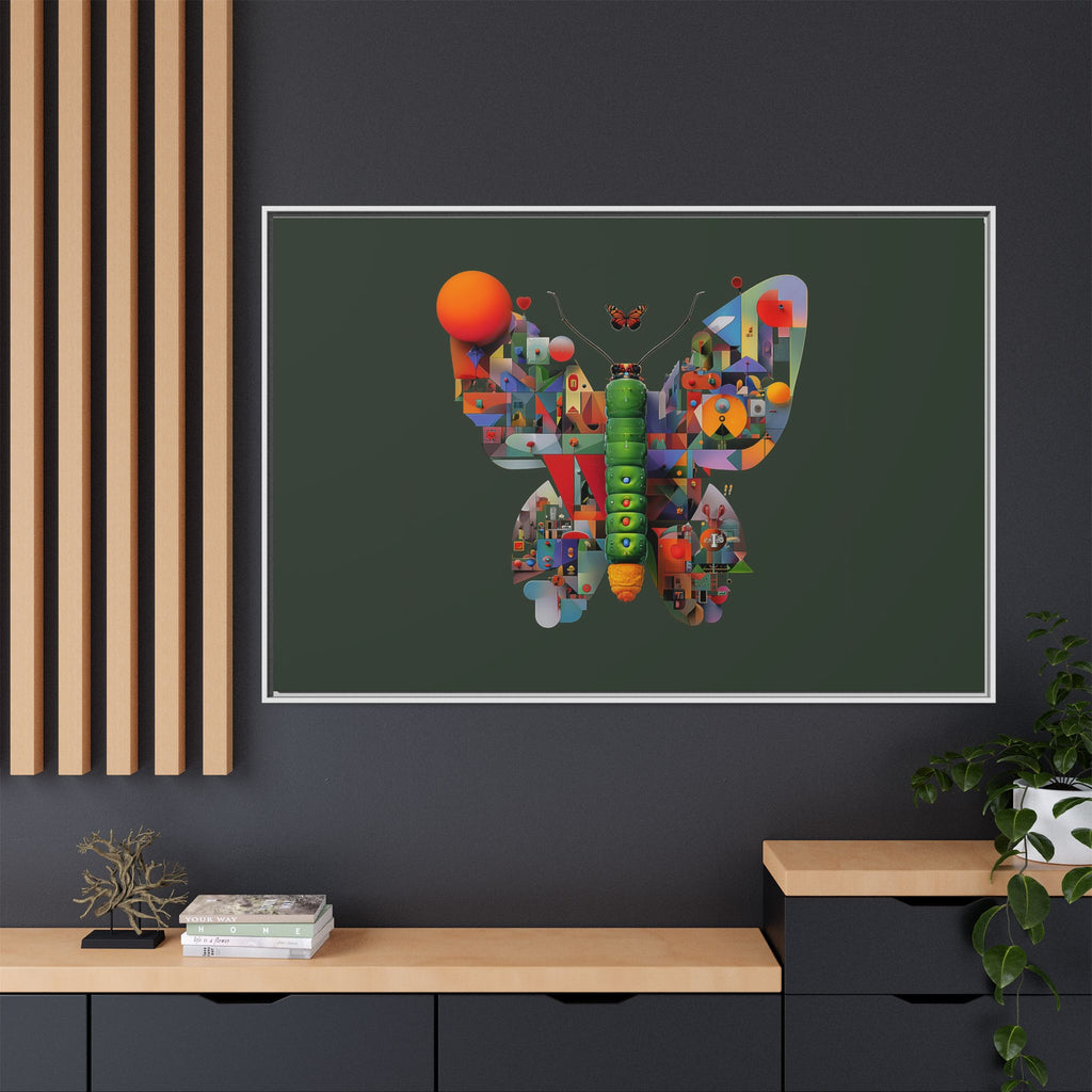 Furnie: Geometric Butterfly Mosaic, Digital Art Landscape   |    Custom Orders Available