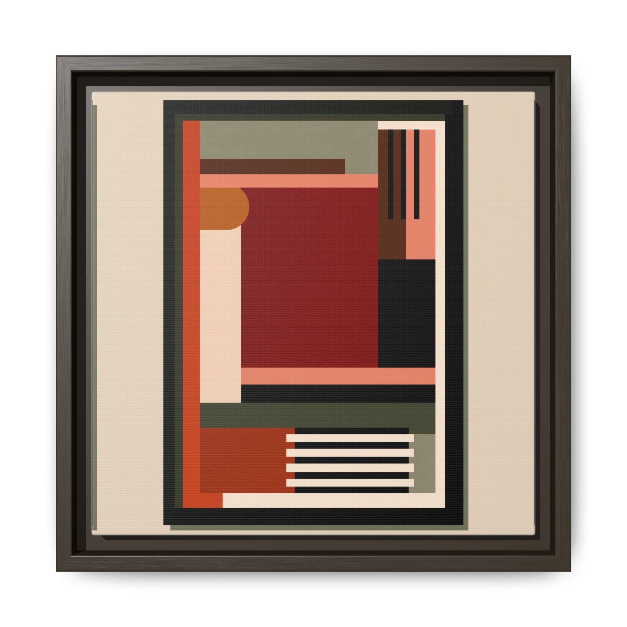 Architectural Geometries: Modern Abstract Composition, Bauhaus-Inspired Design, Geometric Color Blocking   |   Custom Orders Accepted