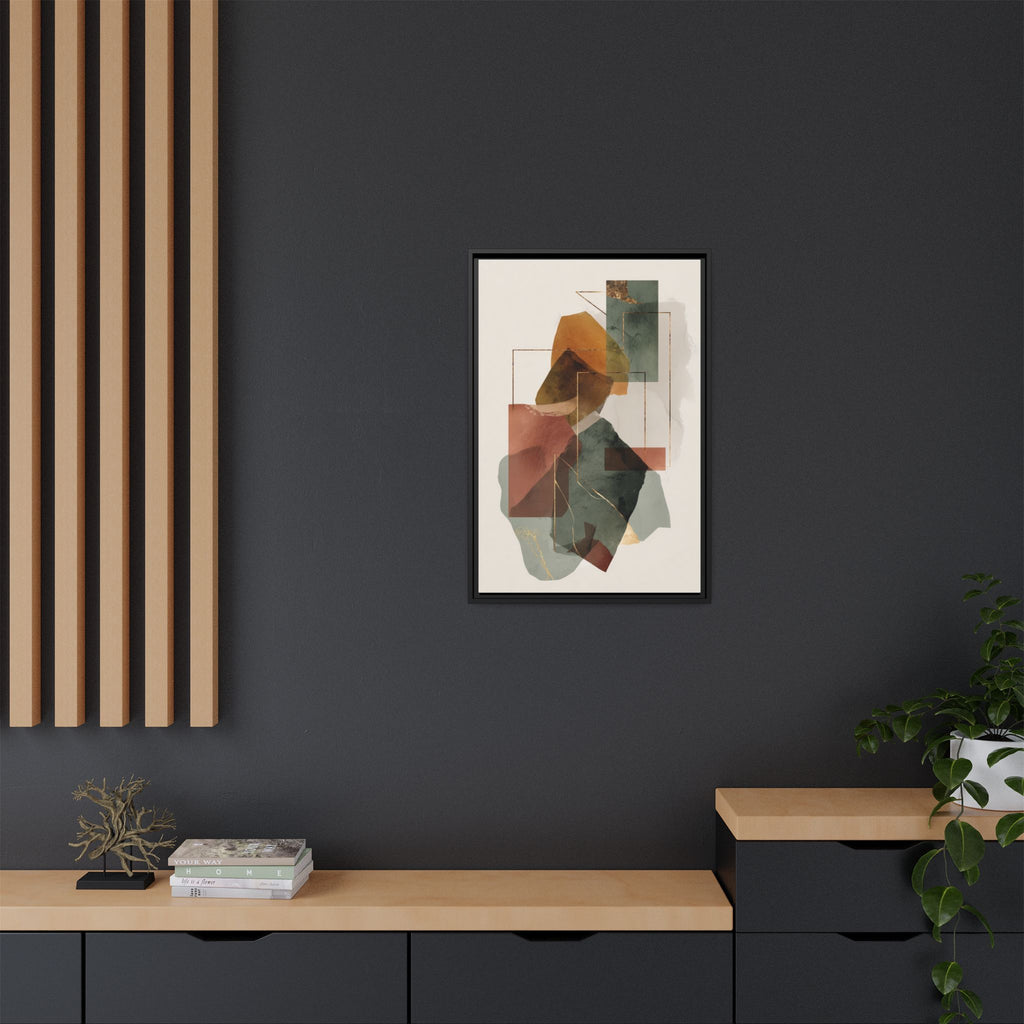 Harmonic Geometries: Architectural Abstraction, Earthy Palette, Minimalist Composition   |   Custom Orders Accepted