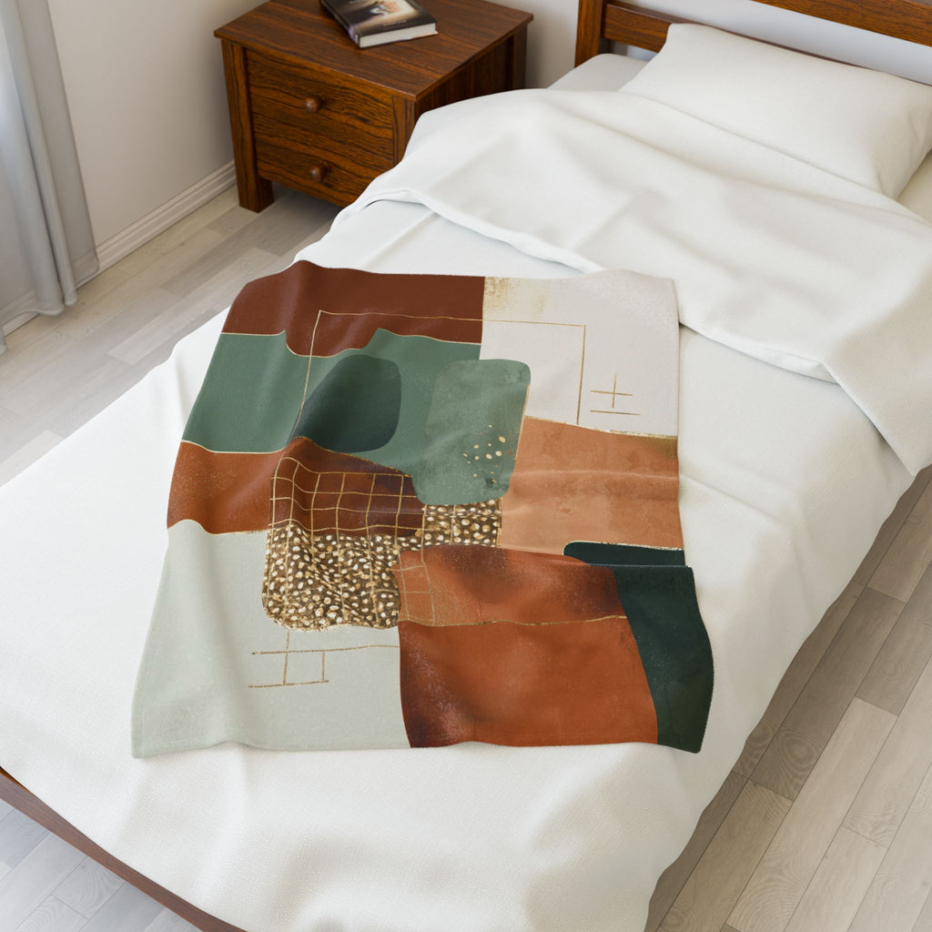 Geometric Harmony Doona Cover, Quilt Cover, Duvet, Bedding , Mid-Century Abstract Composition   |    Custom Orders Available