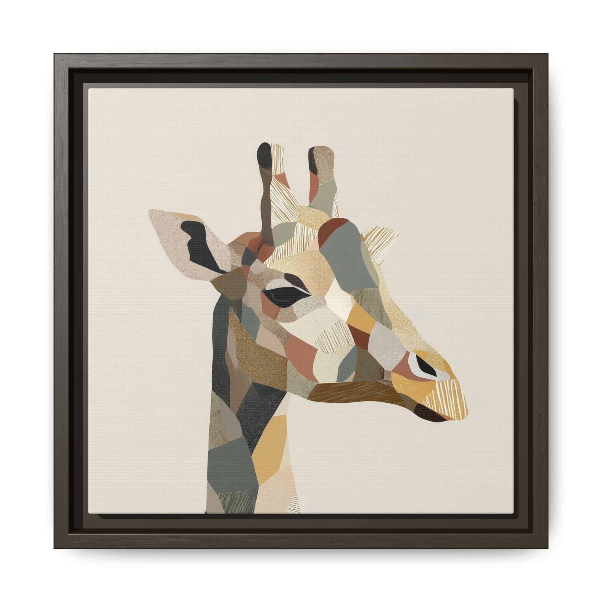 Geometric Giraffe: Cubist Wildlife Abstraction, Polygon Animal Portrait   |  Personalized & Custom Orders Available