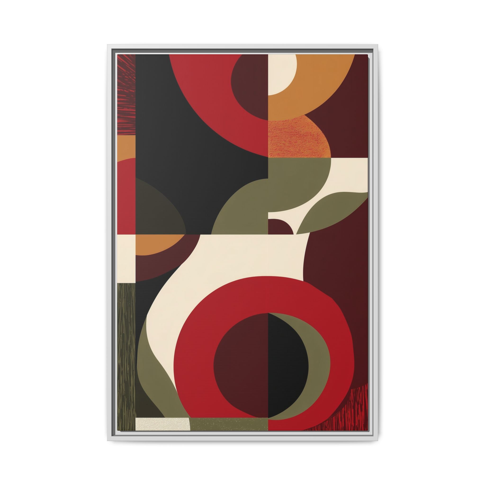 Geometric Intersections: Mid-Century Modern Design, Abstract Architectural Composition, Rhythmic Curved Forms   |   Custom Orders Accepted