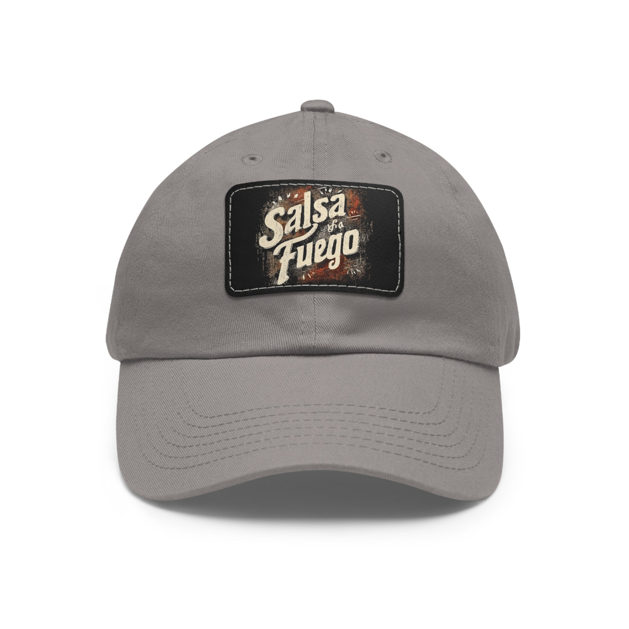 Salsa Fuego Dad Hat with Leather Patch (Rectangle)