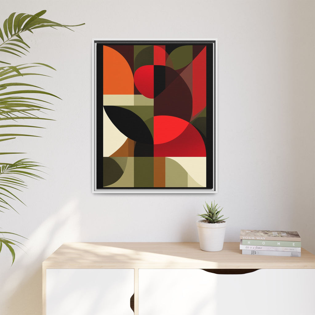 Geometric Fusion: Modern Abstract Composition, Cubist Color Blocks, Architectural Form Harmony   |   Custom Orders Accepted