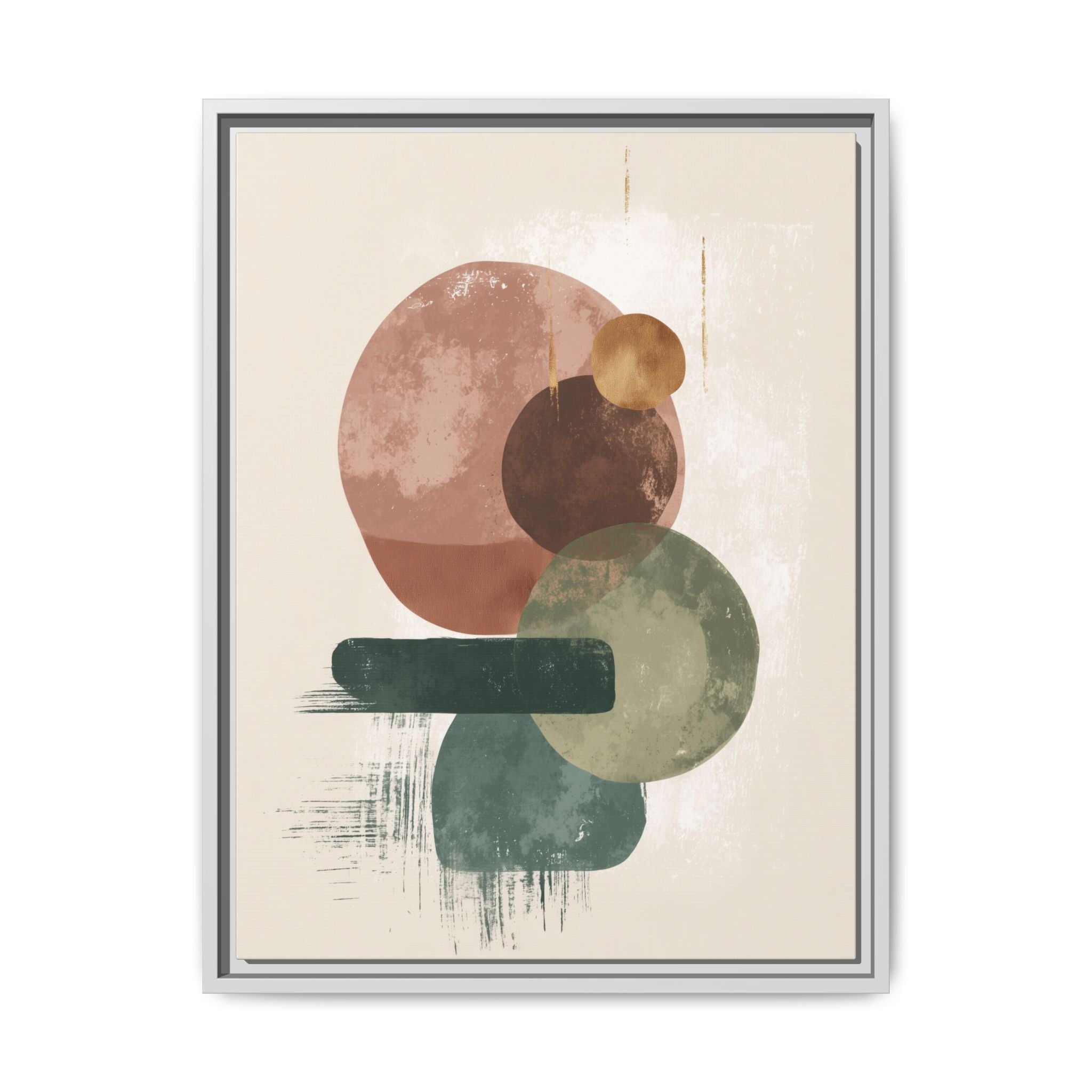 Organic Intersections: Watercolor Abstraction, Earth Tone Composition, Modern Minimalist Art   |   Custom Orders Accepted