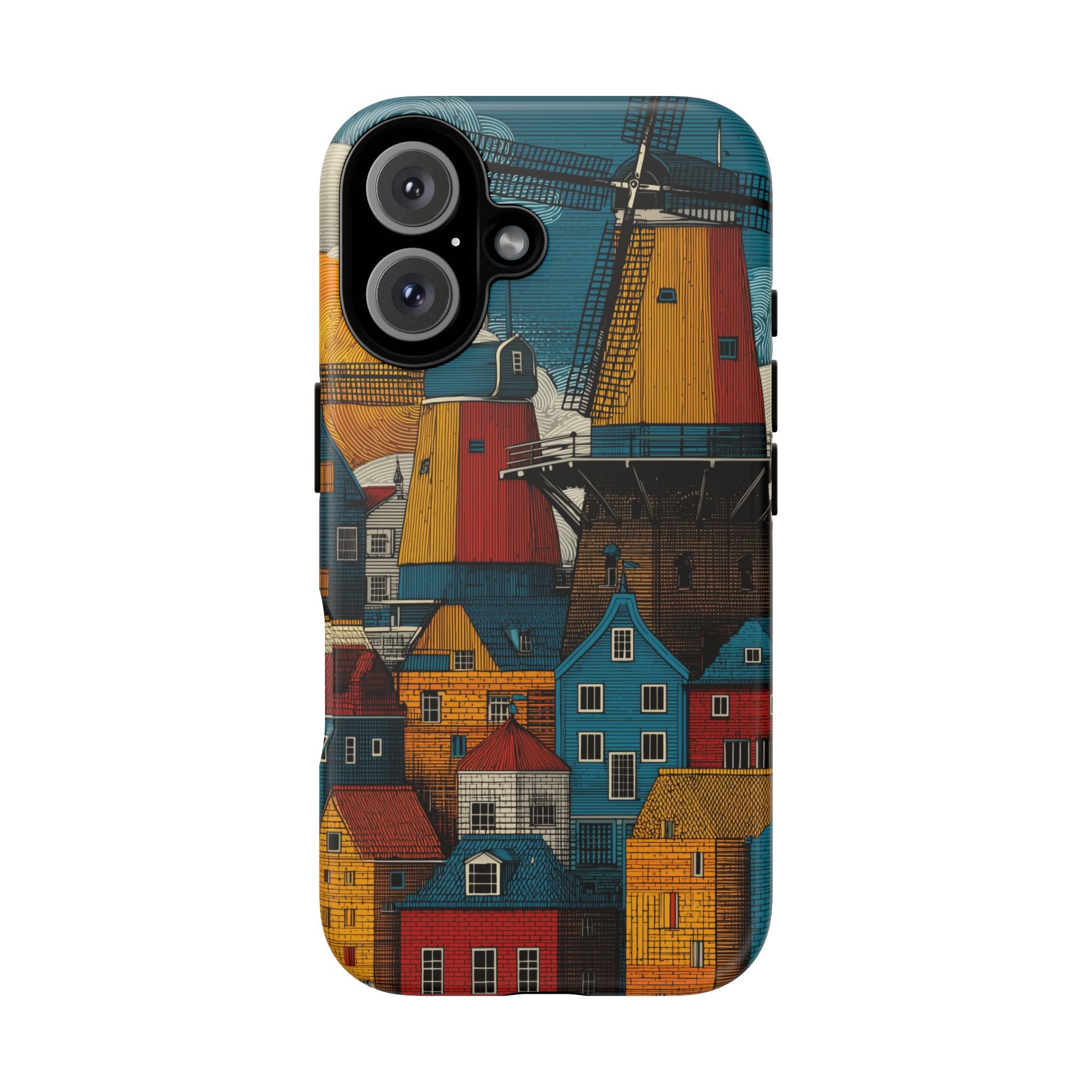 Vibrant Phone Case with Dutch Motif, Tough Cases, Customized Gifts, Unique Cell Phone Accessories, Perfect for Travel Enthusiasts