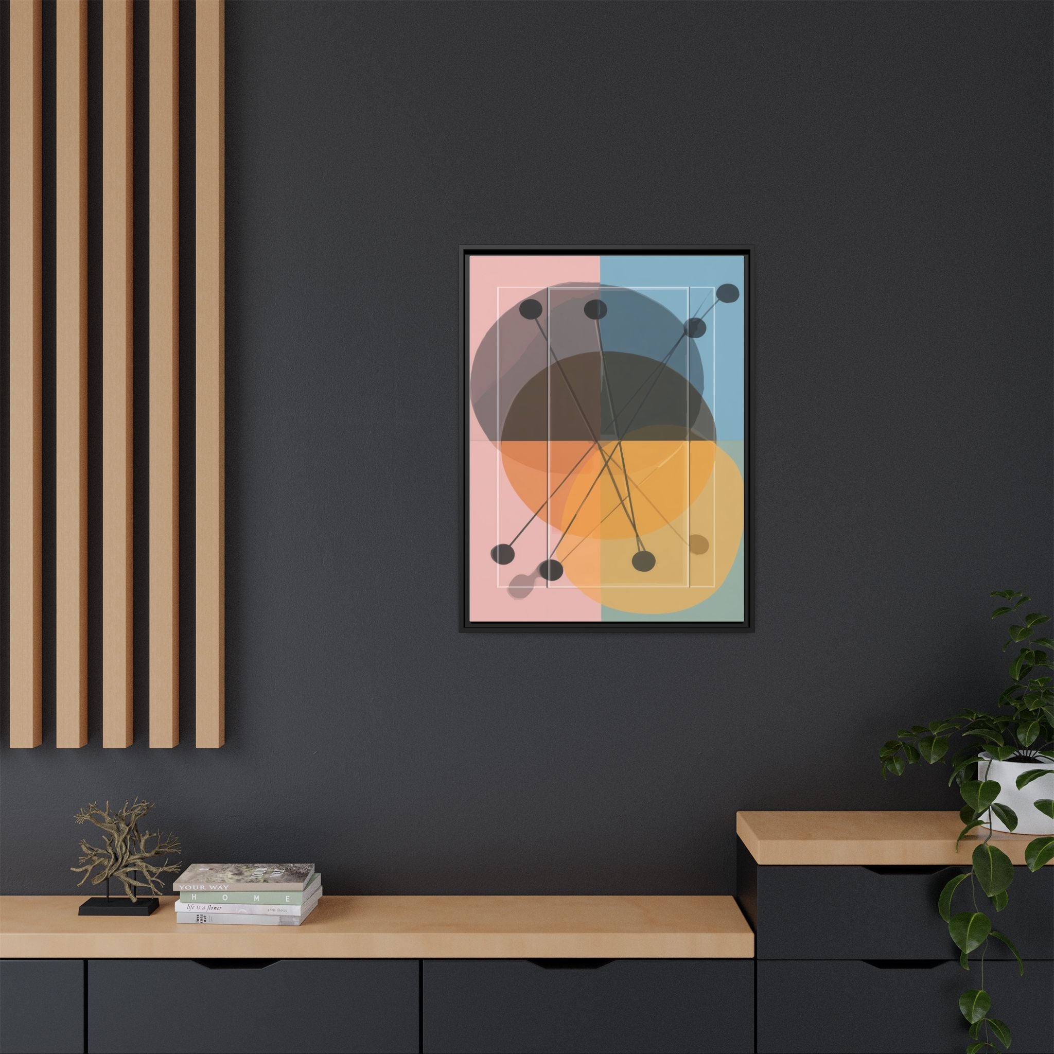 Geometric Intersections: Pastel Quadrants, Mid-Century Minimalism, Network Nodes   |   Custom Orders Accepted