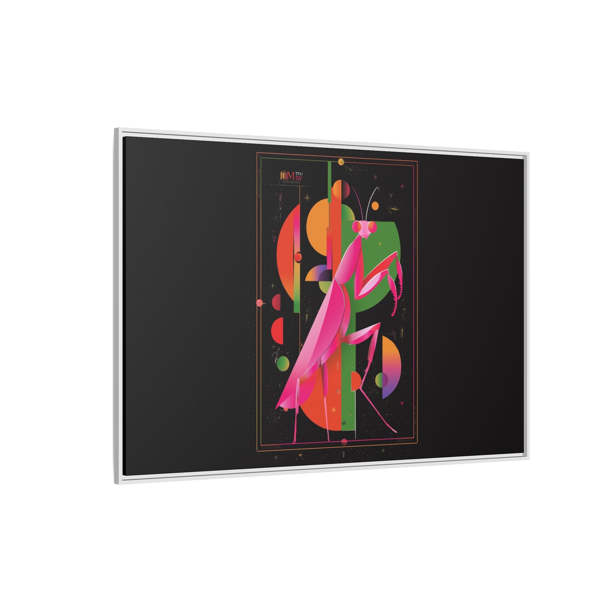 Celestial Mantis: Cubist Geometry, Cosmic Insect Portrait   |    Custom Orders Available