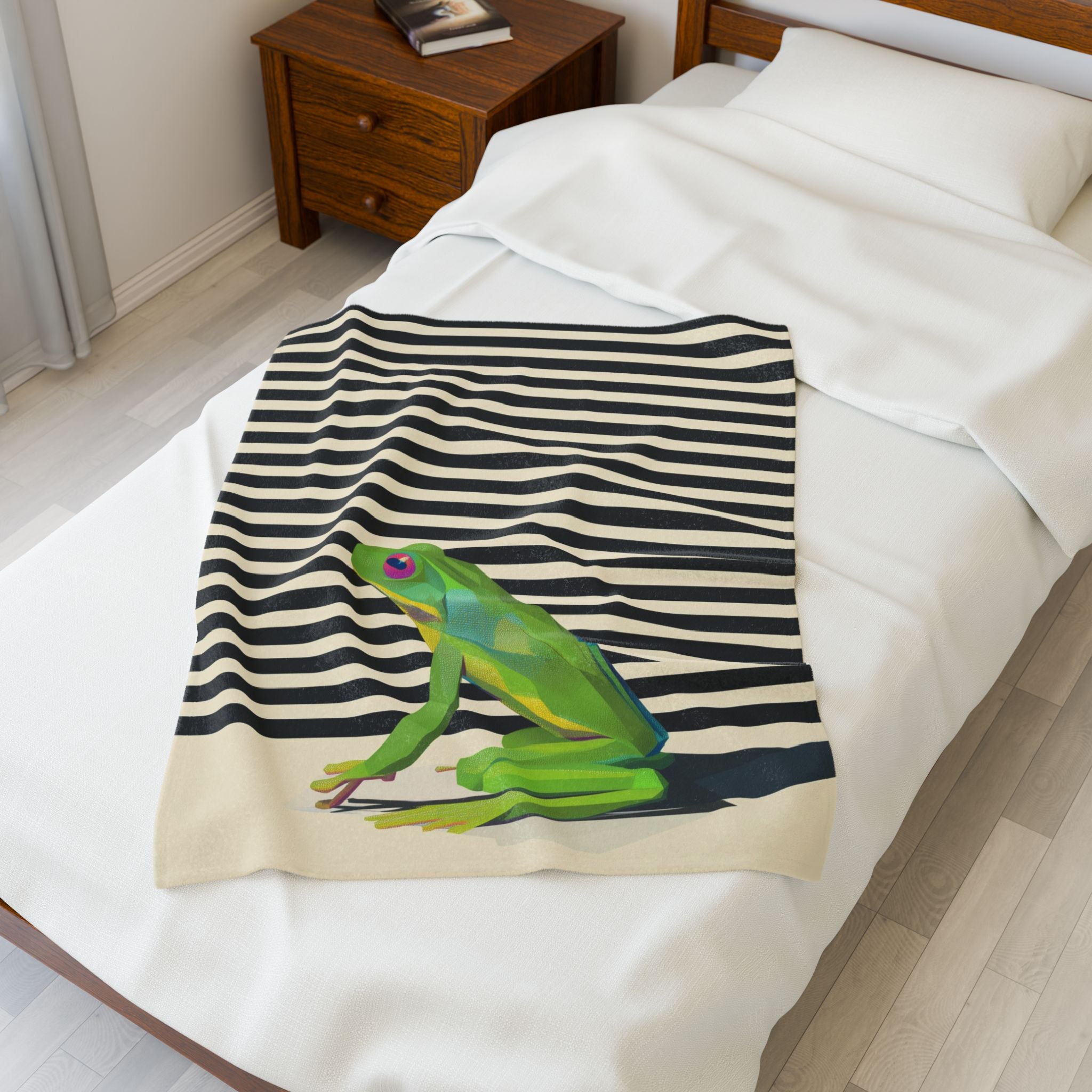 Geometric Frog: Modern Nature Design, Graphic Art Illustration   |    Custom Orders Available