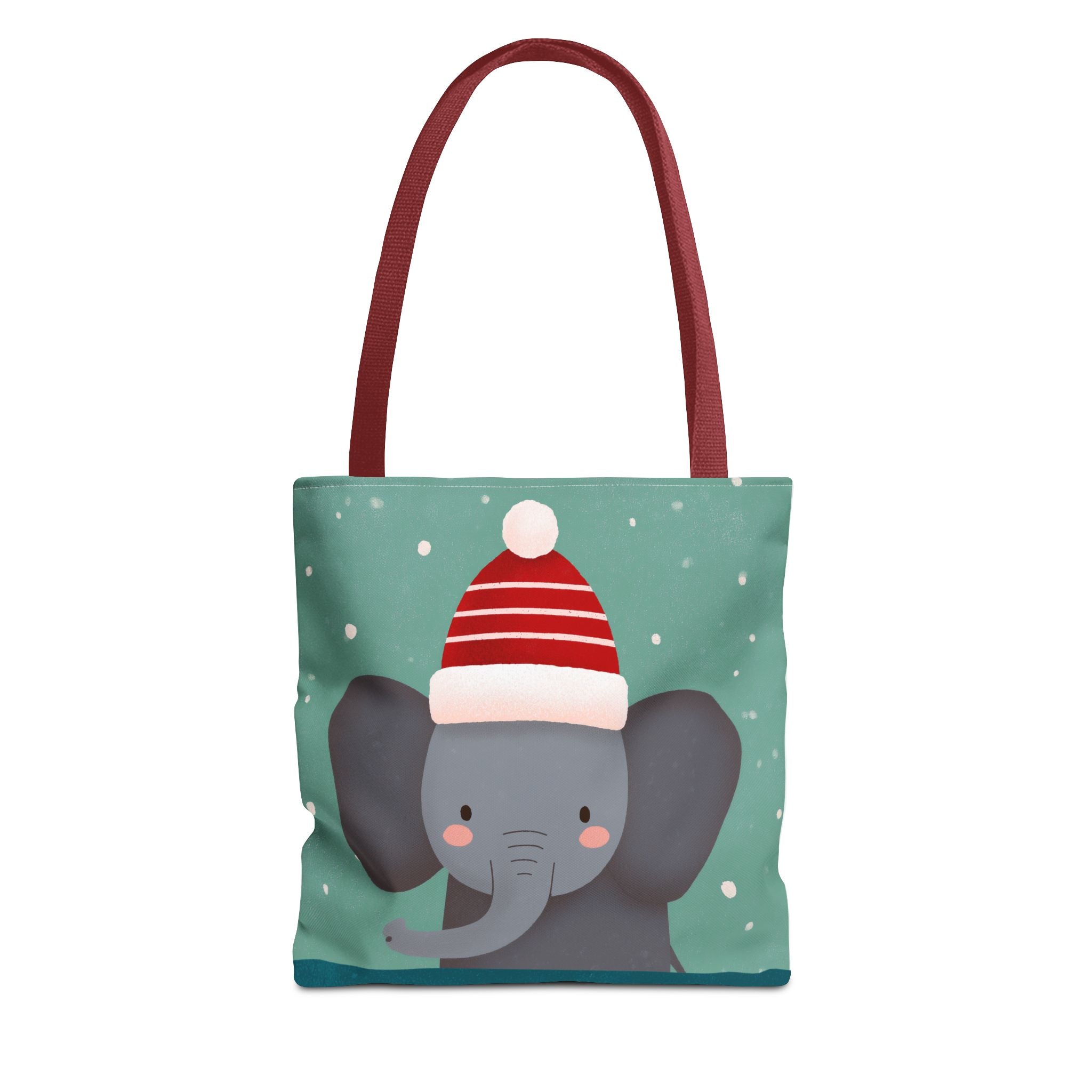 Cute Christmas Elephant Tote Bag (AOP)
