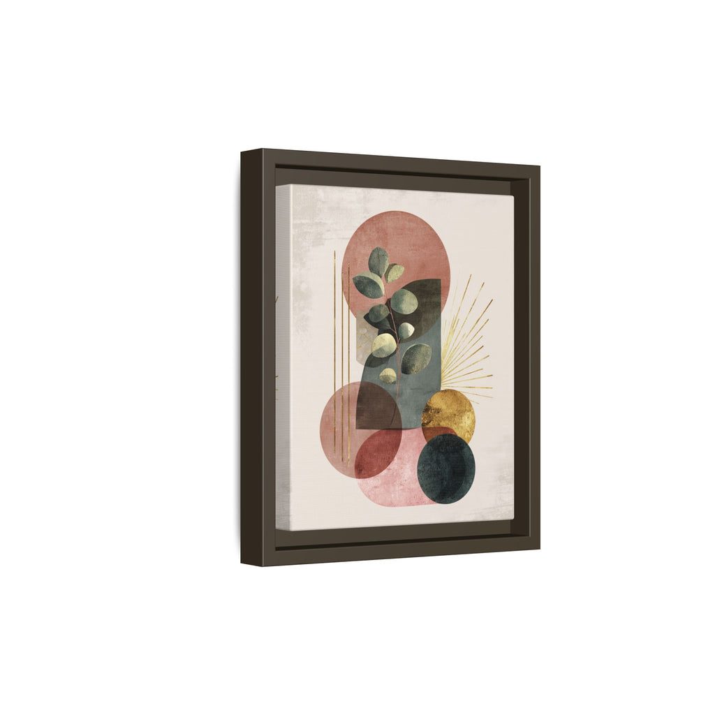 Botanical Geometric Symphony: Eucalyptus Harmony, Metallic Intersections, Modern Earth Tones   |   Custom Orders Accepted